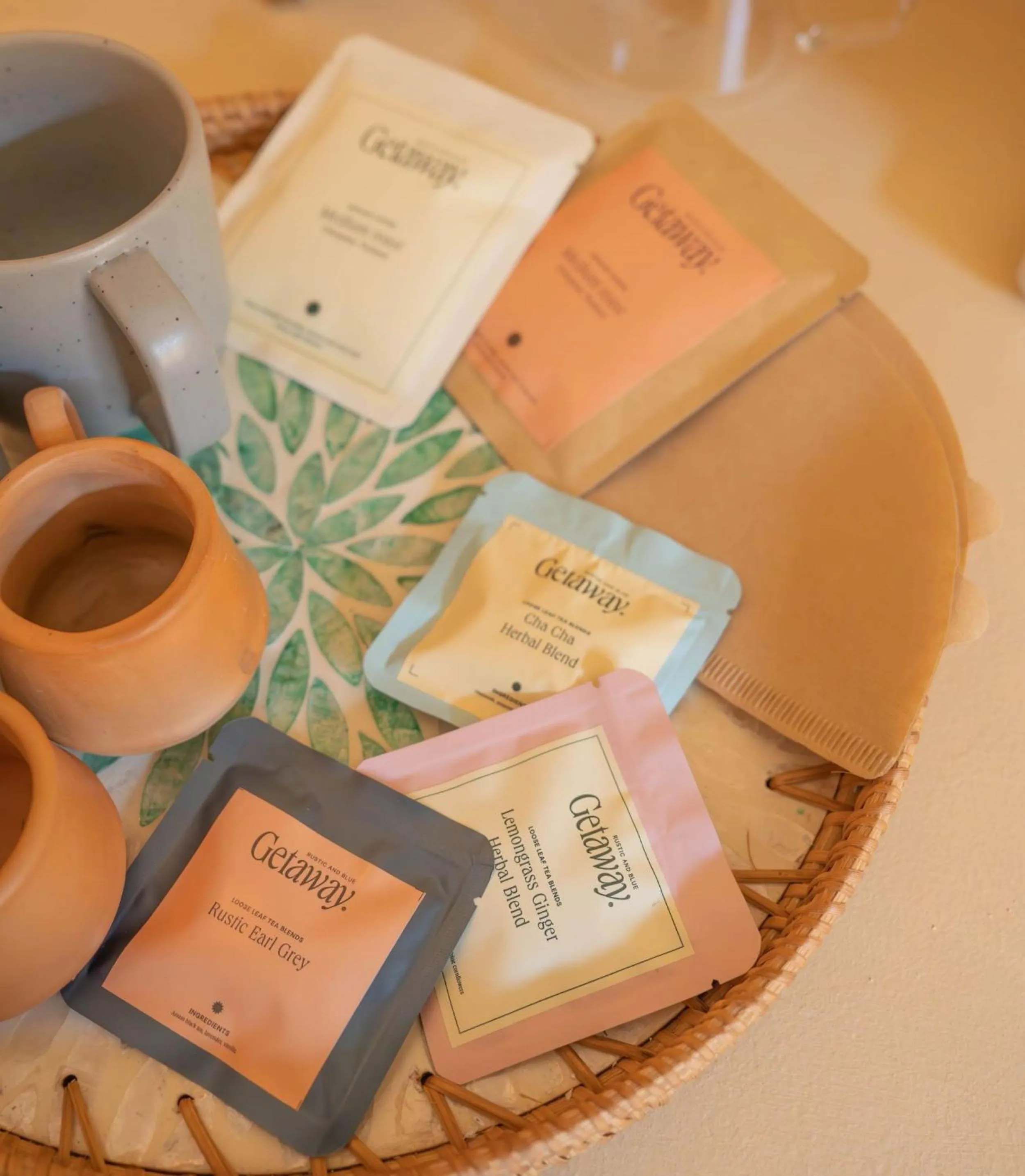 Coffee/tea facilities in Rustic and Blue Getaway