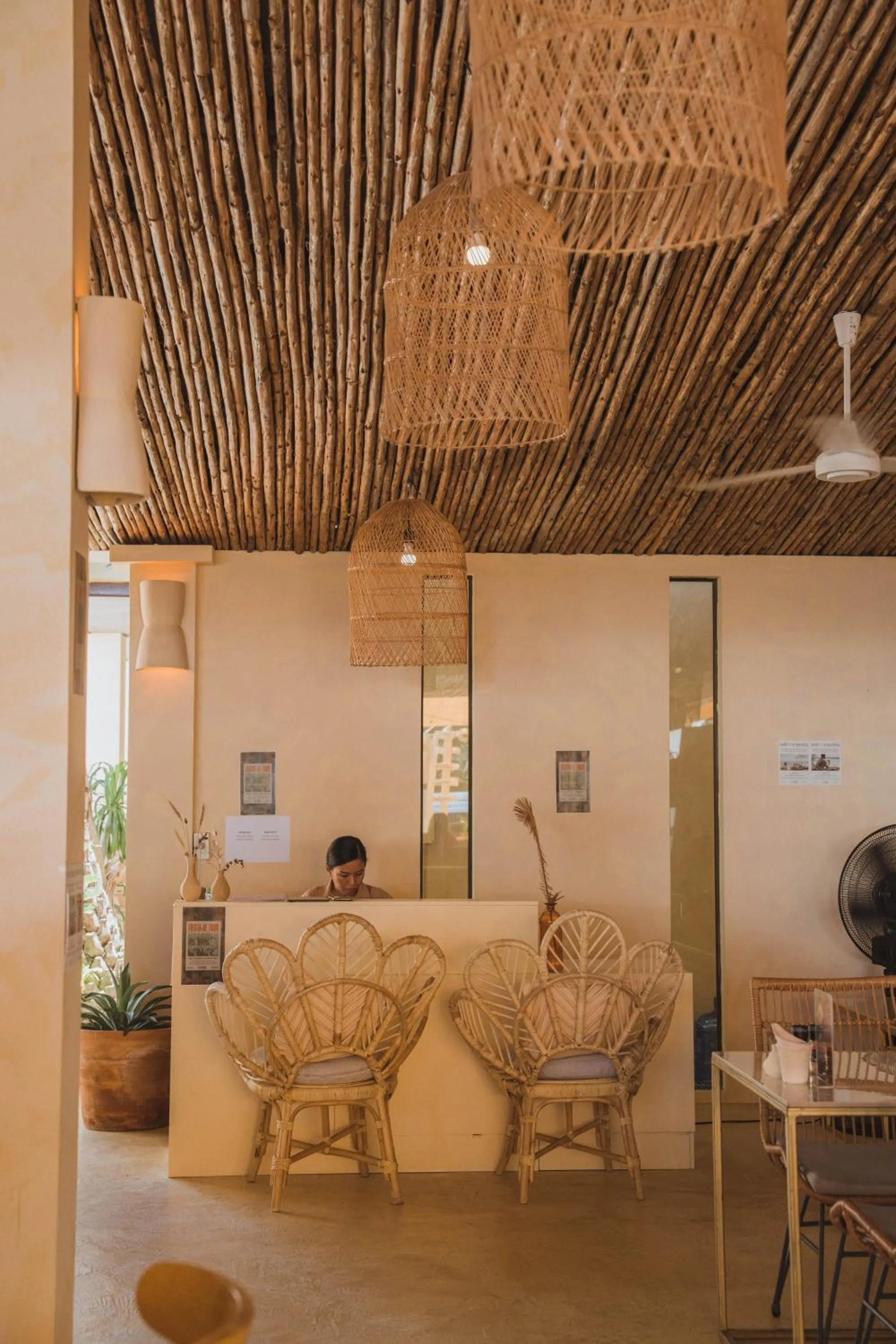 Lobby or reception in Rustic and Blue Getaway