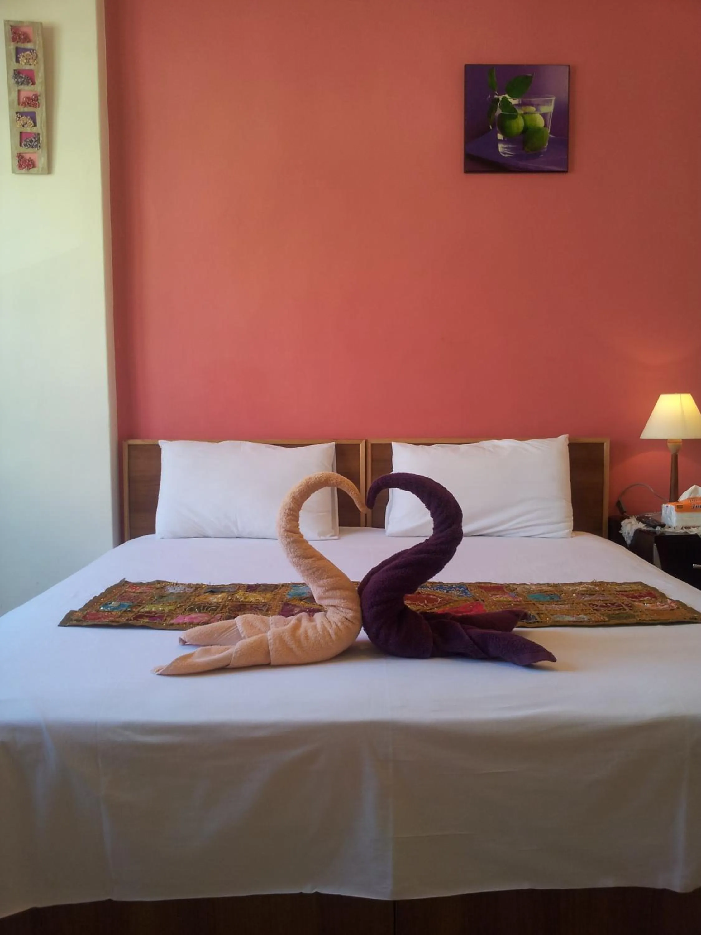 Bed in Jordan River Hotel