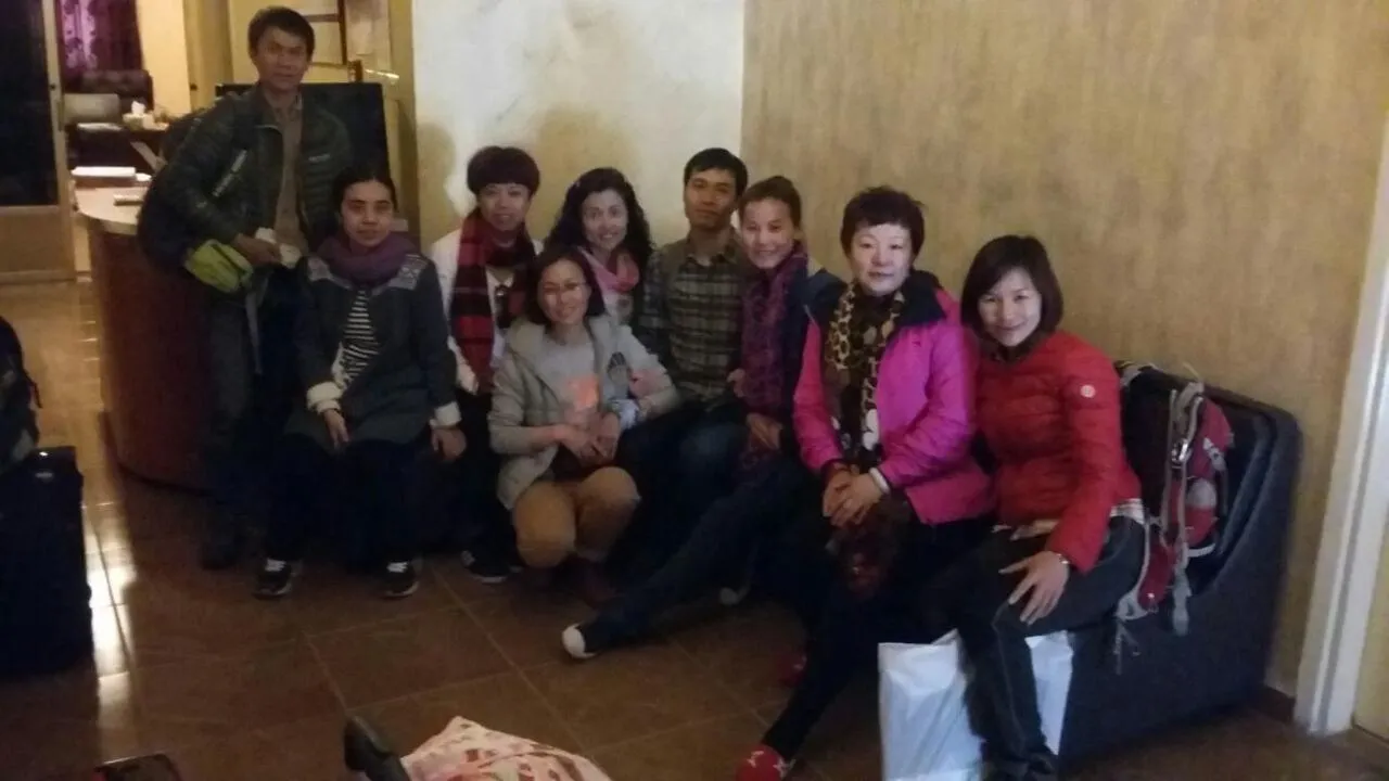 group of guests in Jordan River Hotel