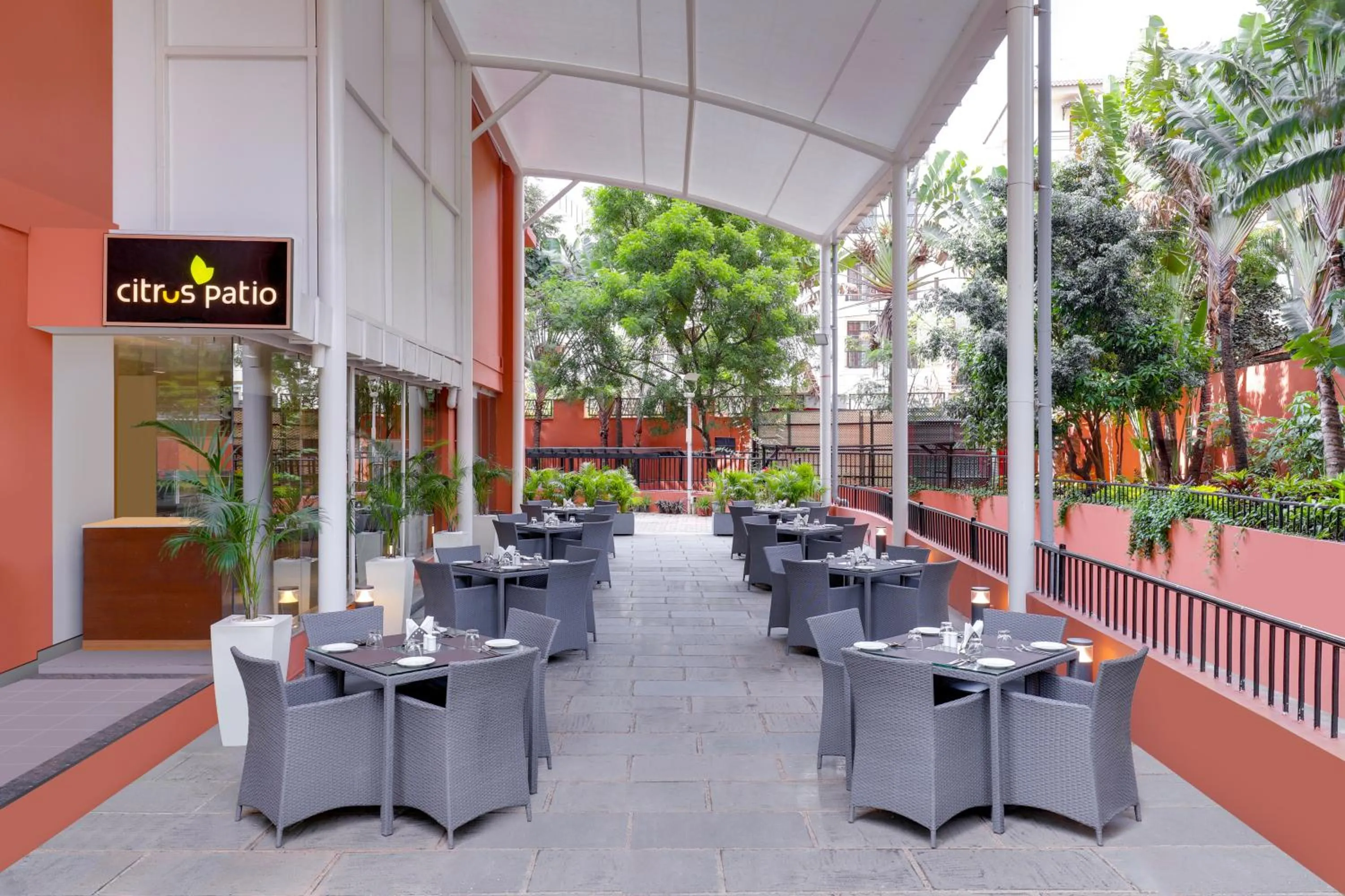 Patio in Lemon Tree Suites, Whitefield, Bengaluru
