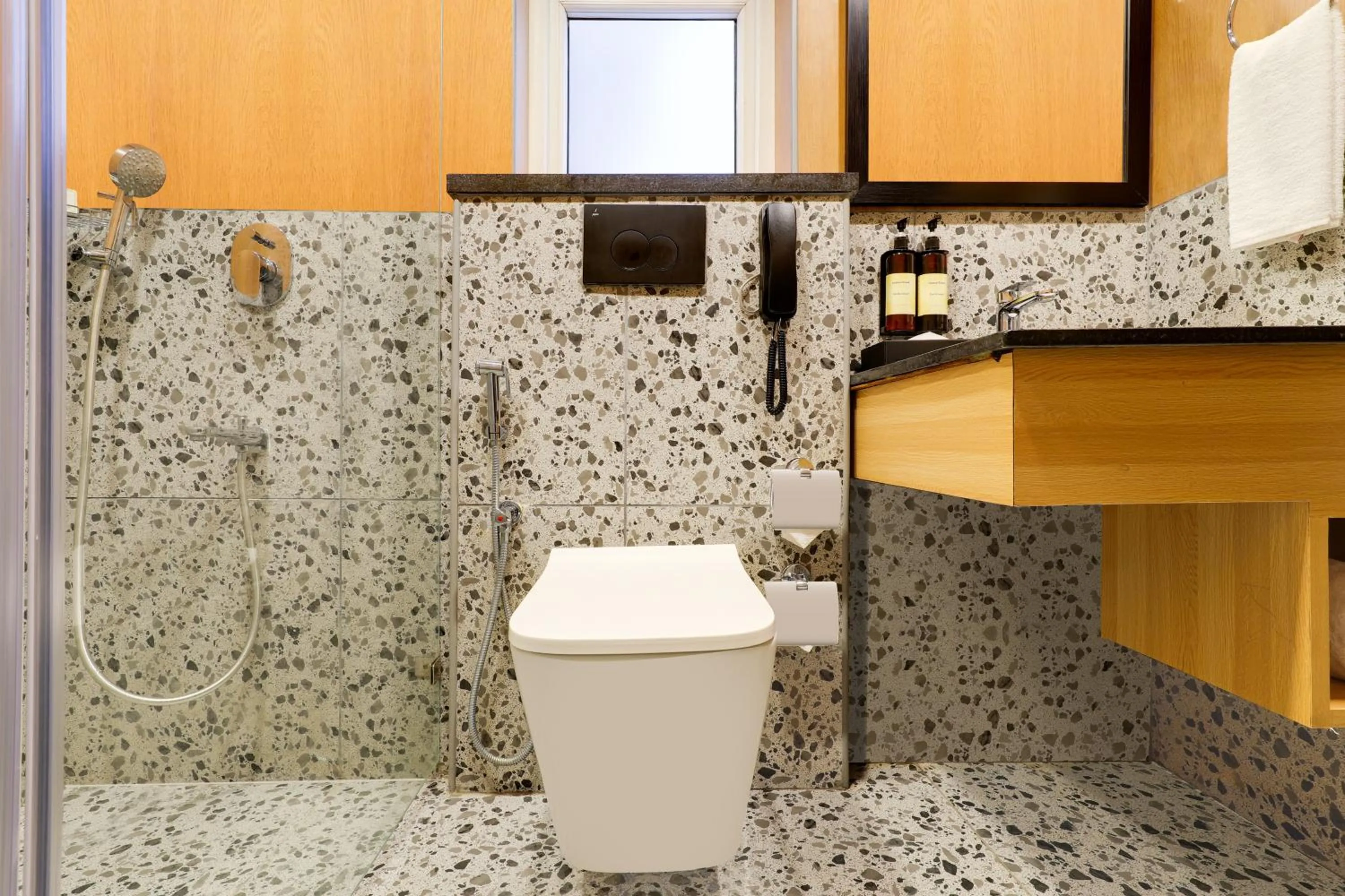 Toilet in Lemon Tree Suites, Whitefield, Bengaluru