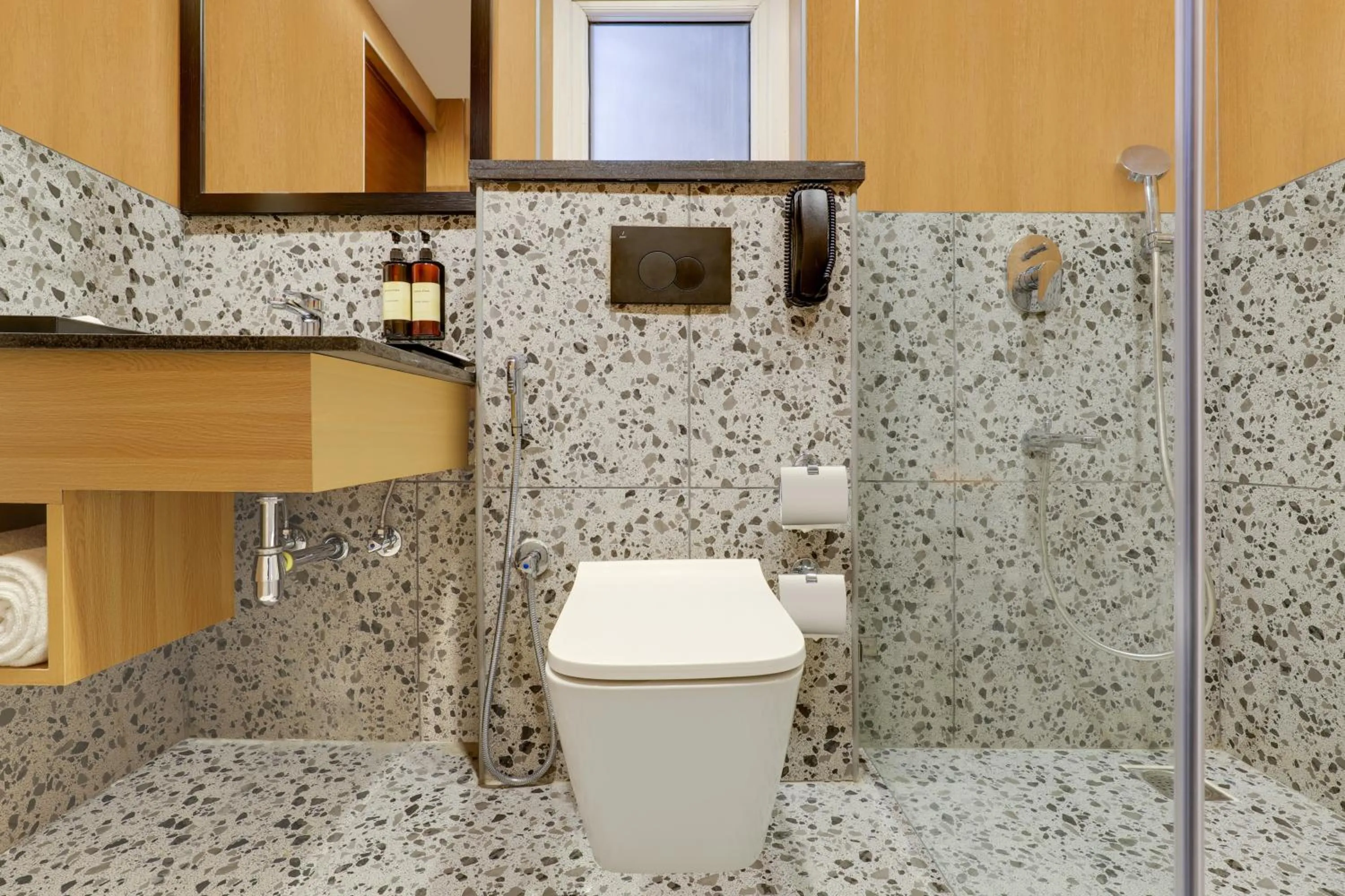 Toilet in Lemon Tree Suites, Whitefield, Bengaluru