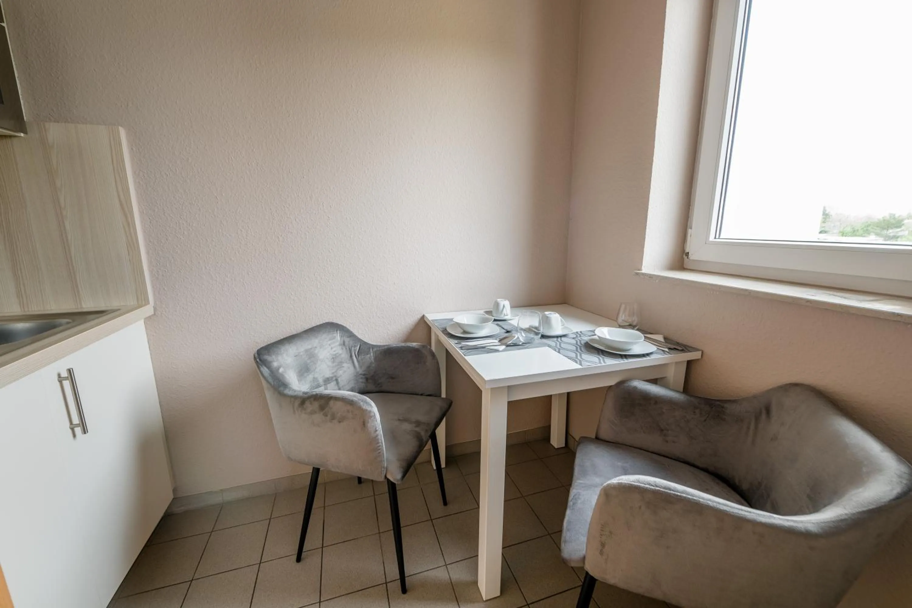 kitchen in Aparthotel Alma Bonn