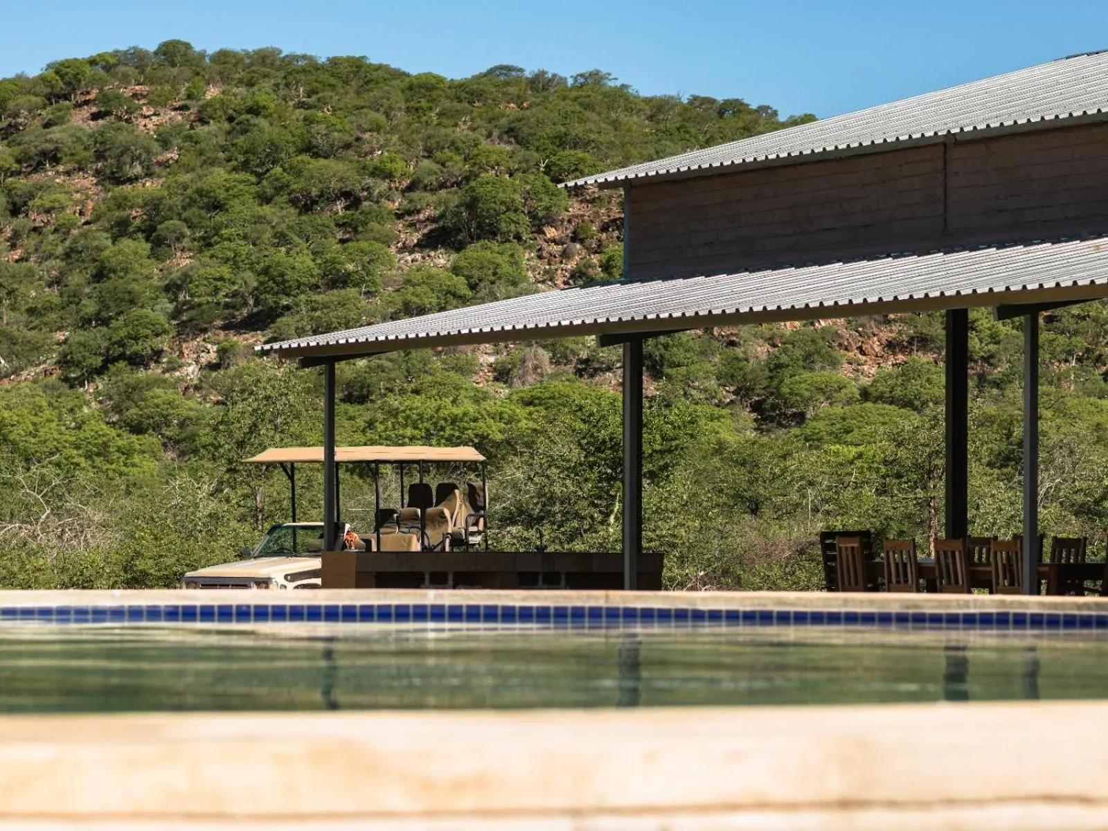 Pool view in Kifaru Bush camp
