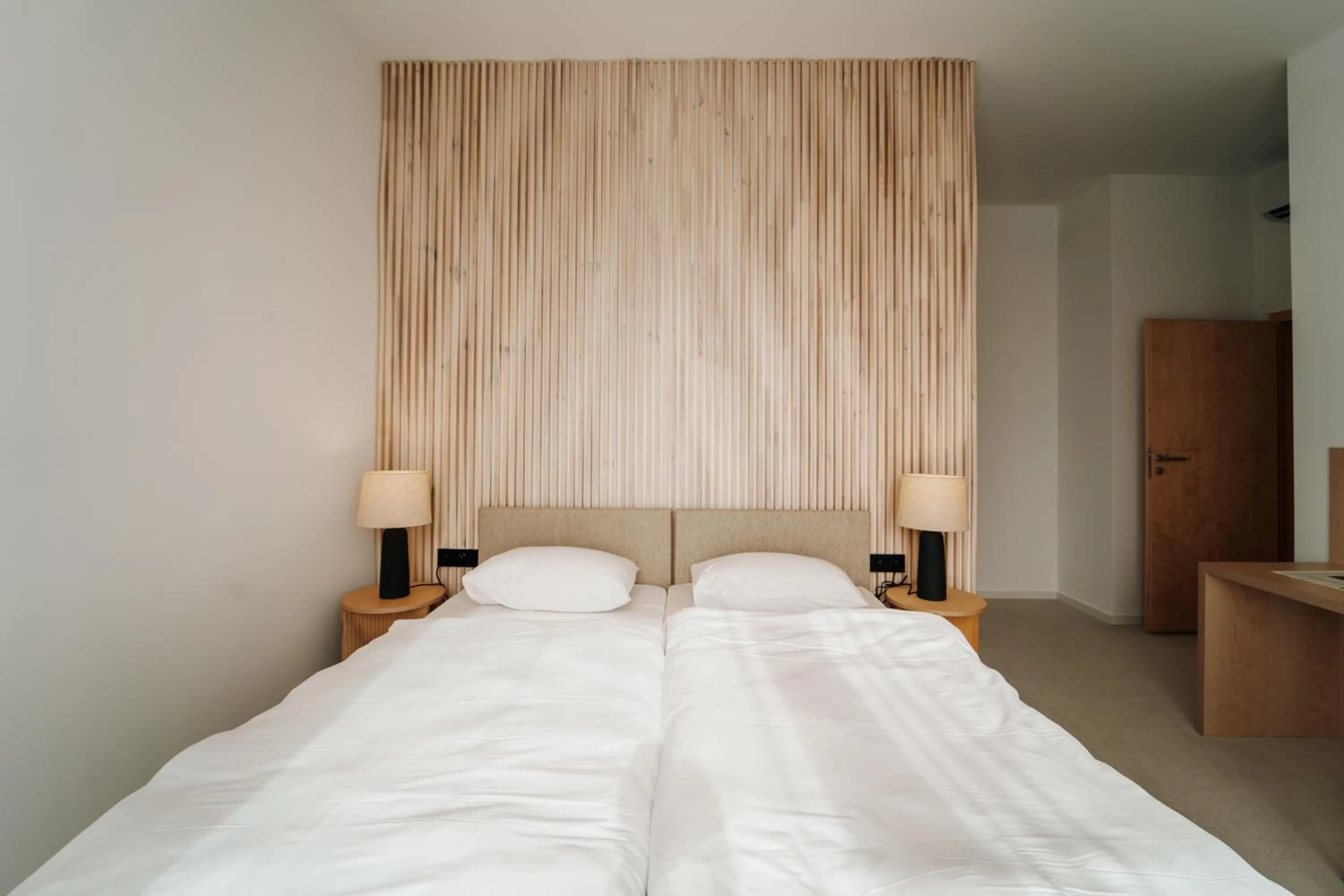 Bed in Hotel ARCHE Fabryka Samolotów w Mielnie