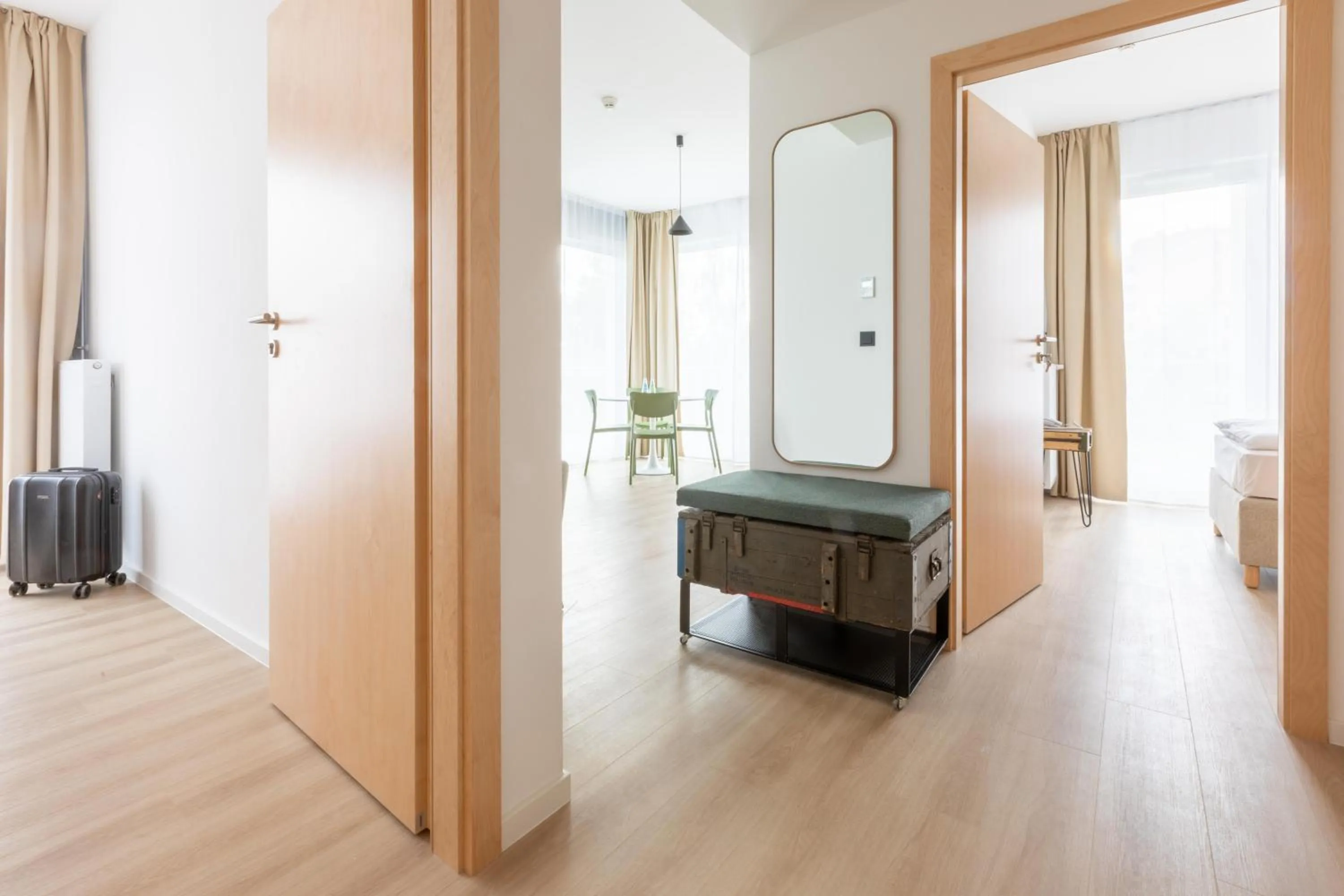 Bed in Hotel ARCHE Fabryka Samolotów w Mielnie