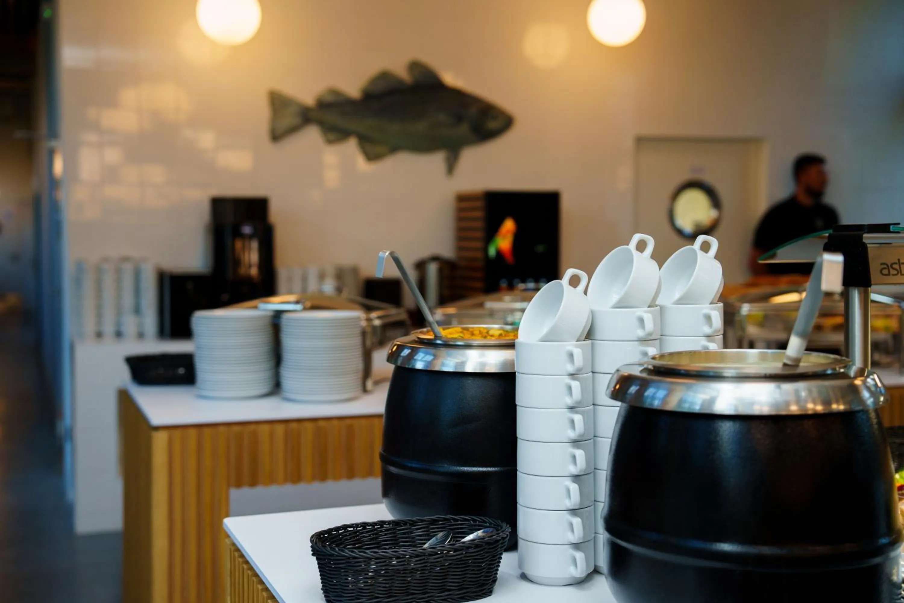 Restaurant/places to eat in Hotel ARCHE Fabryka Samolotów w Mielnie