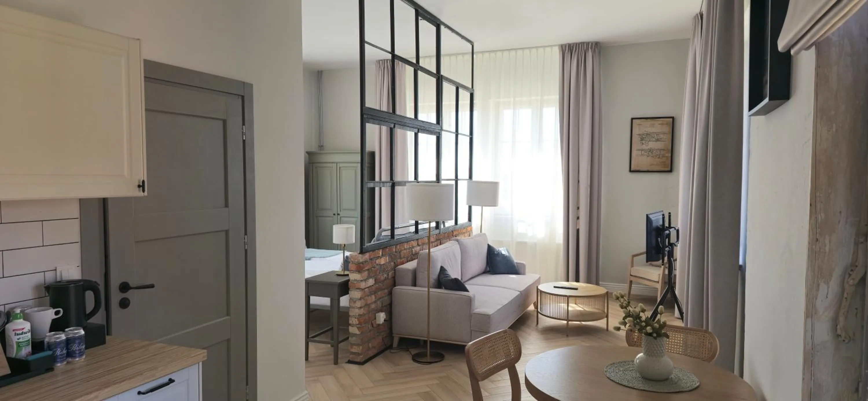 Living room in Hotel ARCHE Fabryka Samolotów w Mielnie