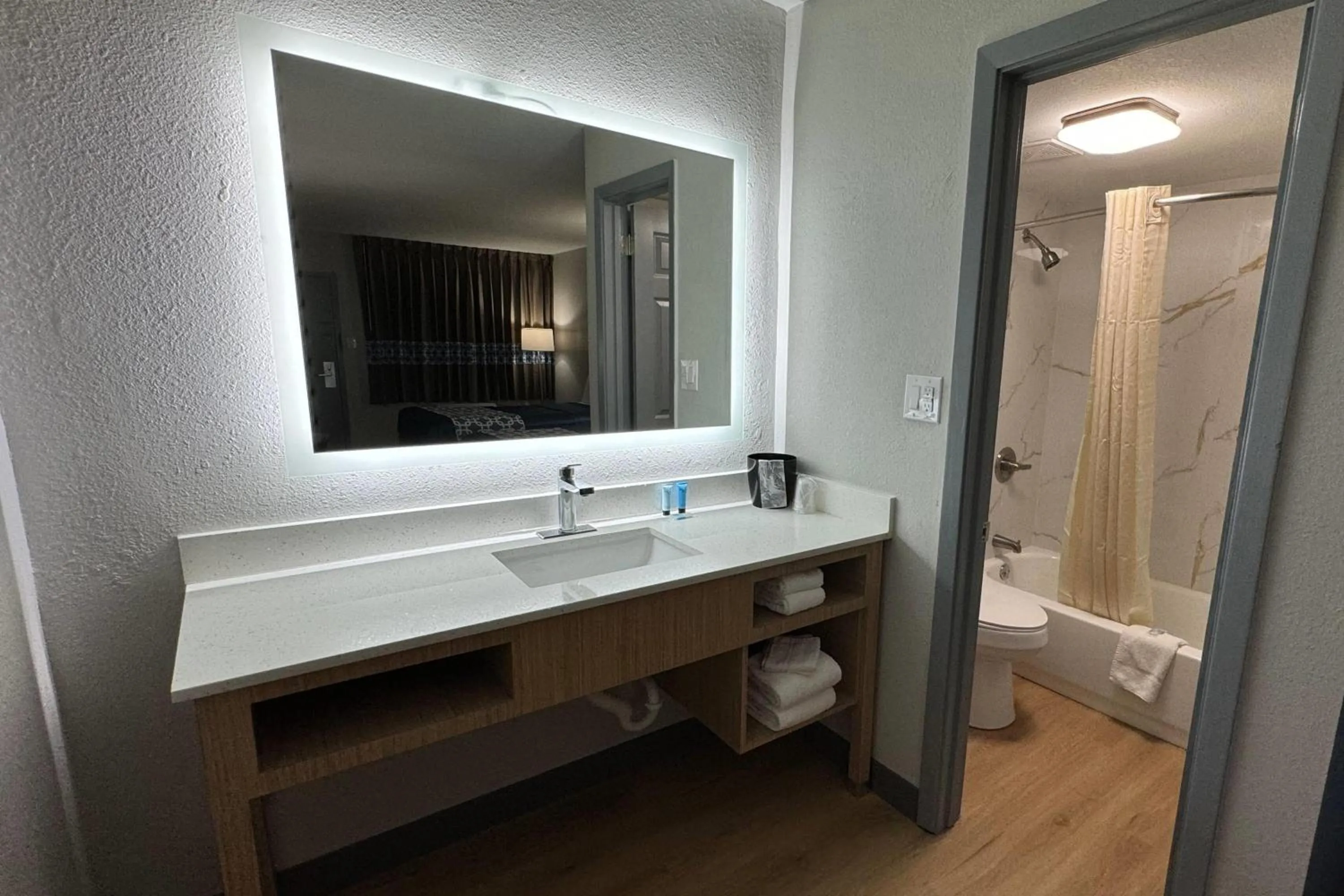 Bathroom in Travelodge by Wyndham Gainesville