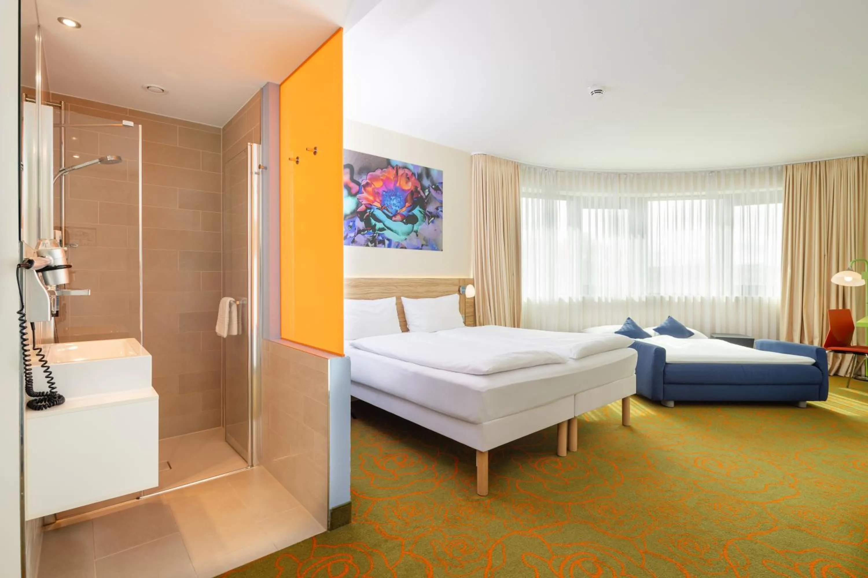 Bed in Hey Lou Hotel Hildesheim