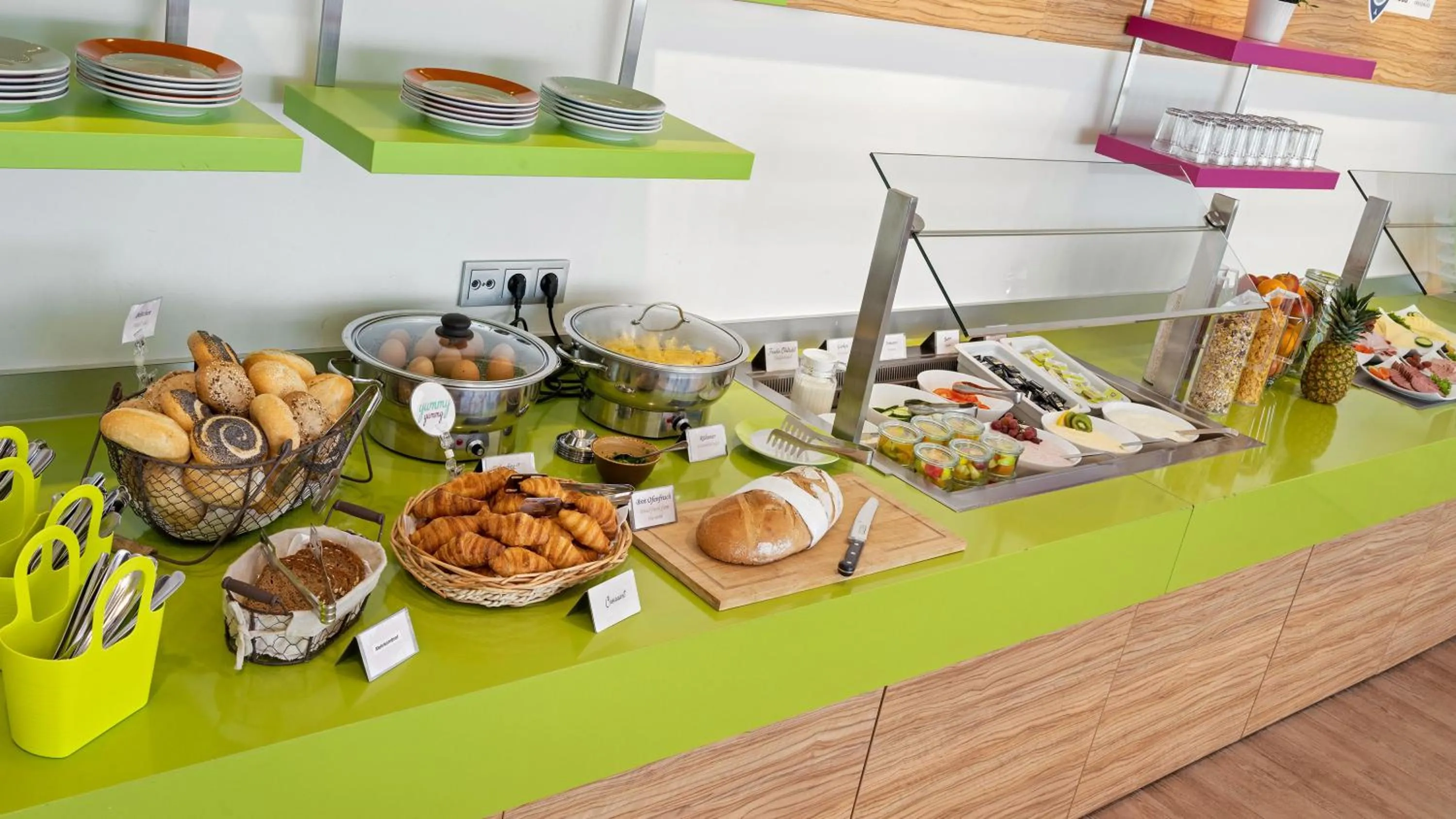 Buffet breakfast in Hey Lou Hotel Hildesheim