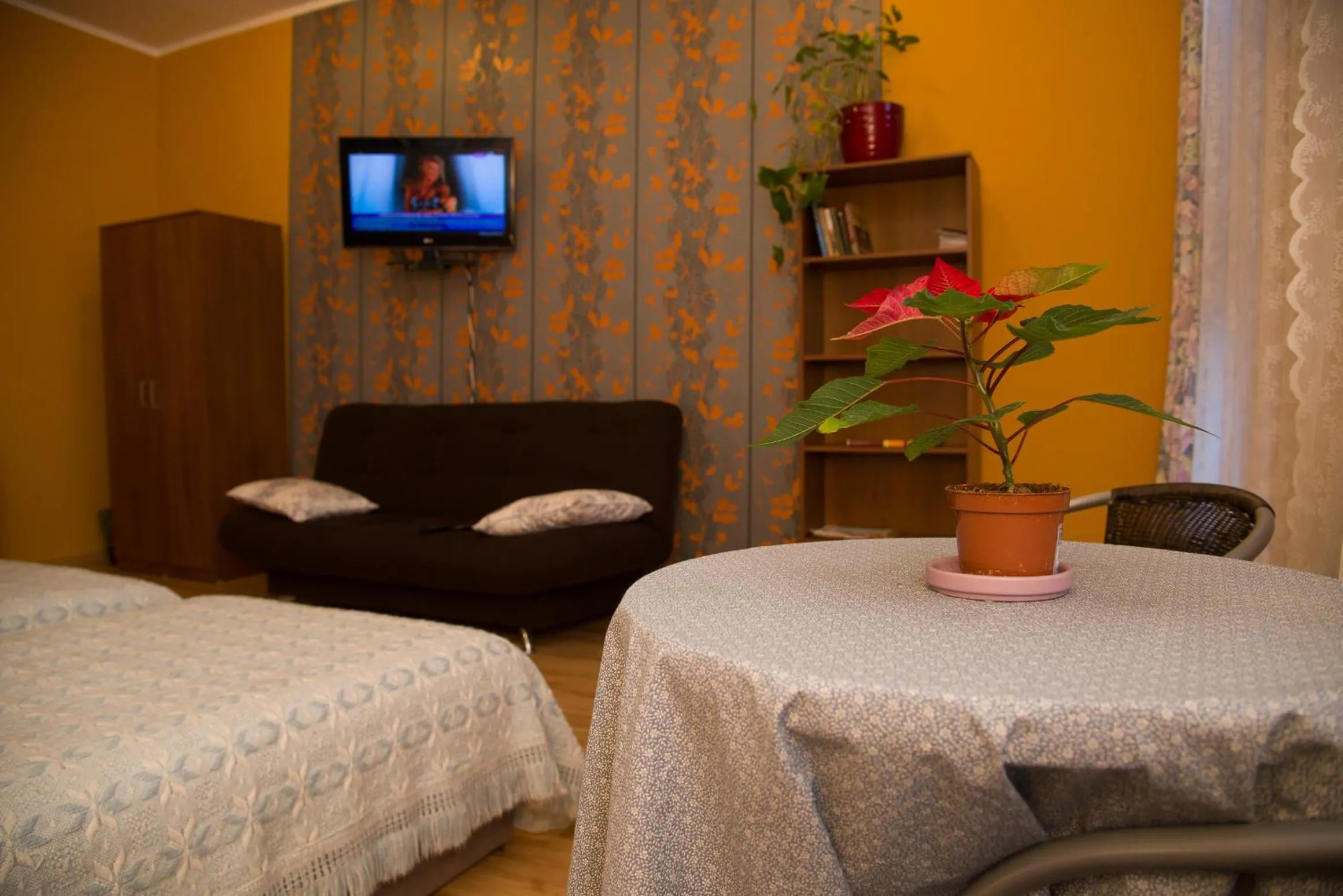 Seating area, Bed in Kamienica