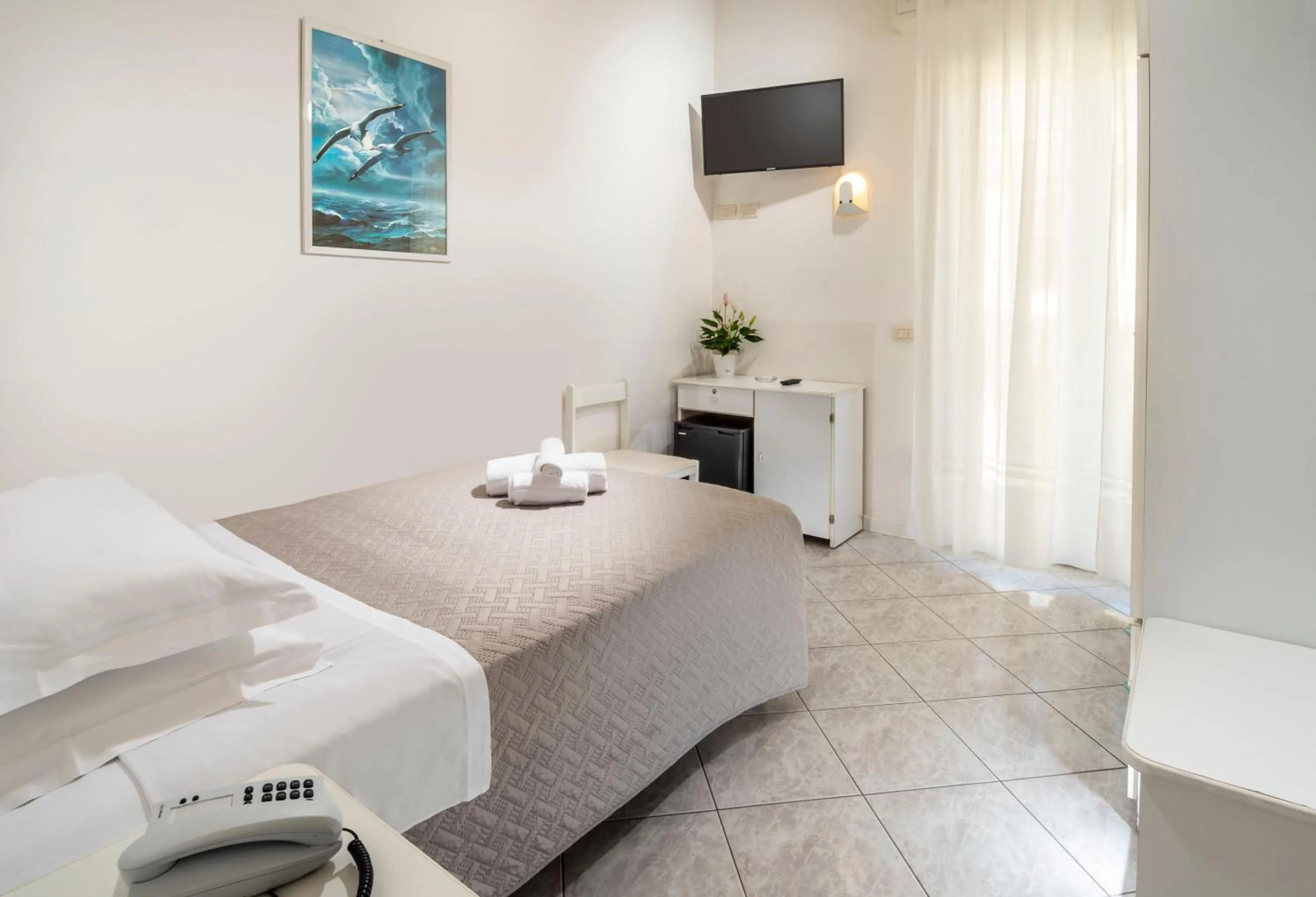 Bed in Hotel Lido