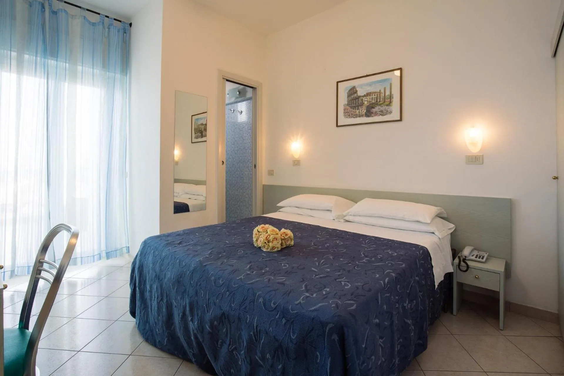 Bed in Hotel Lido