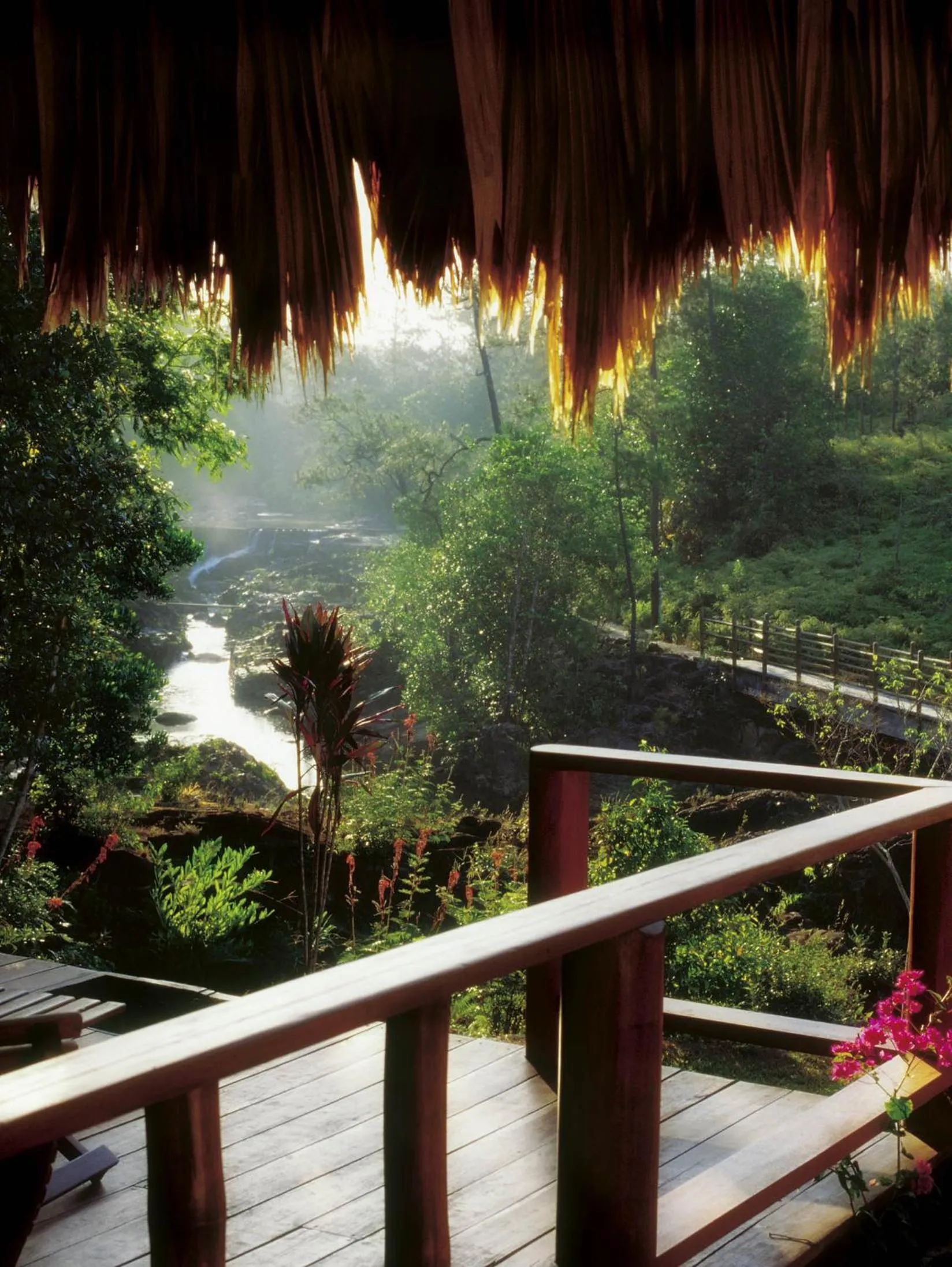Balcony/Terrace in Blancaneaux Lodge by Francis Ford Coppola