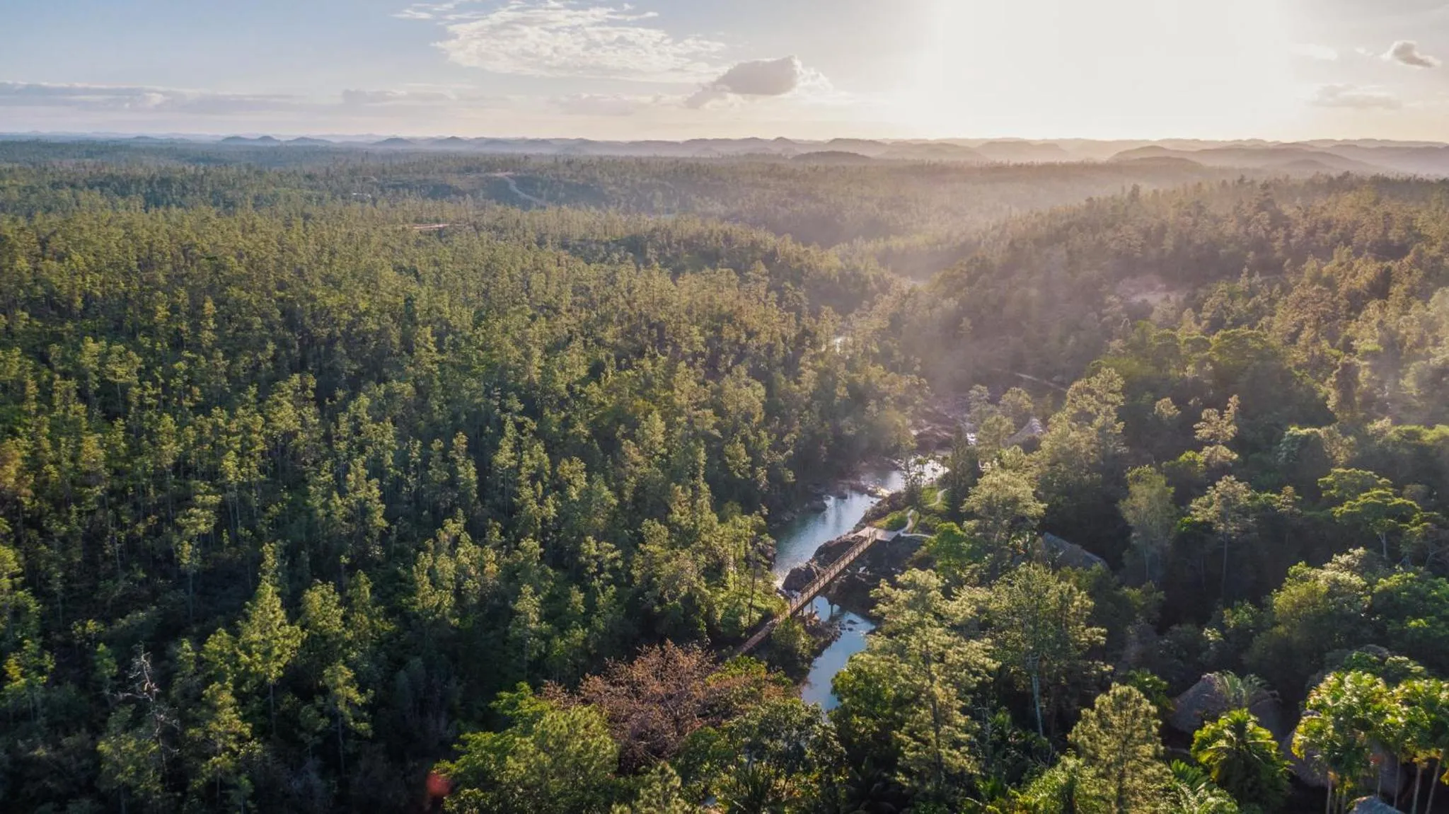 Bird's eye view in Blancaneaux Lodge by Francis Ford Coppola