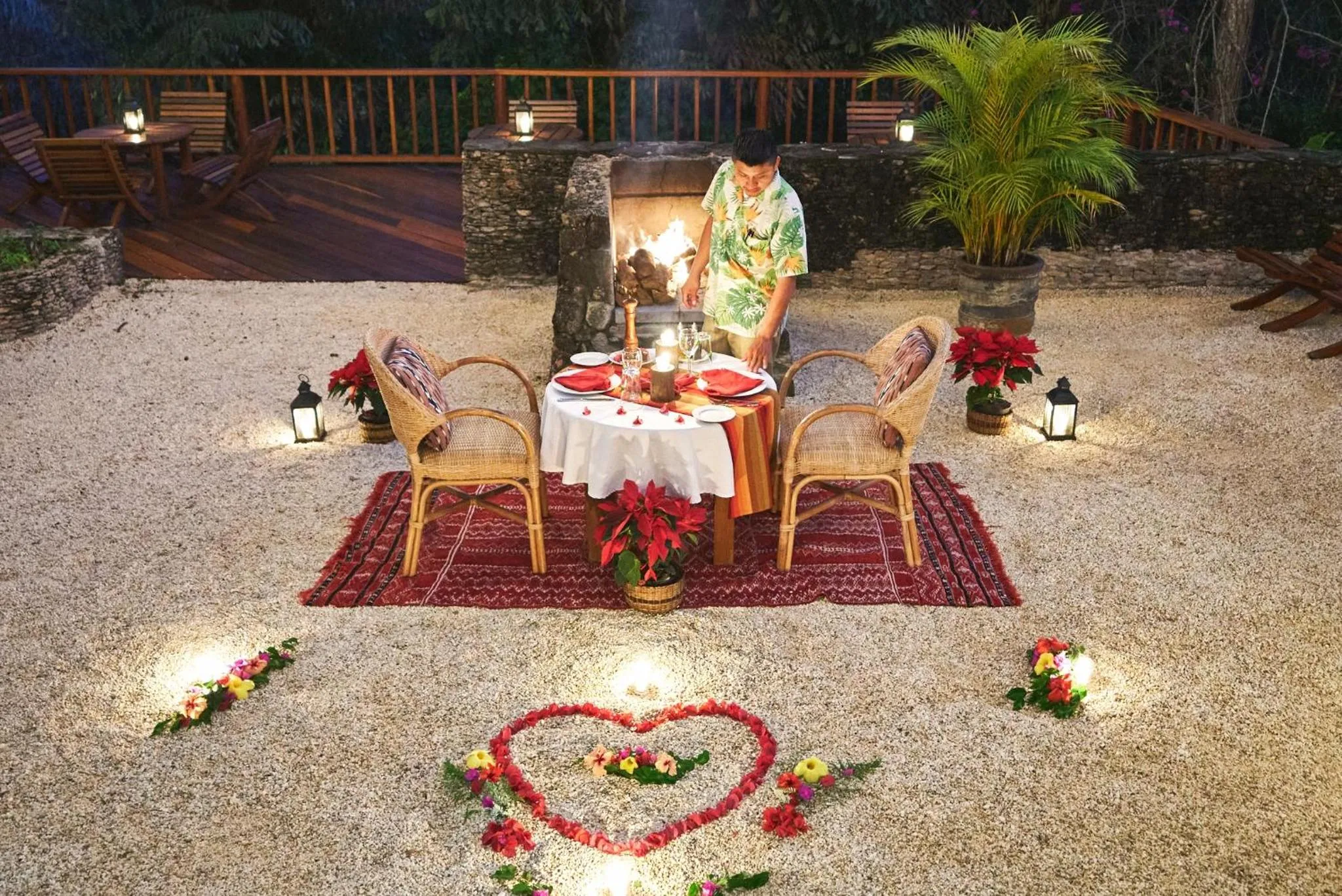 Patio in Blancaneaux Lodge by Francis Ford Coppola