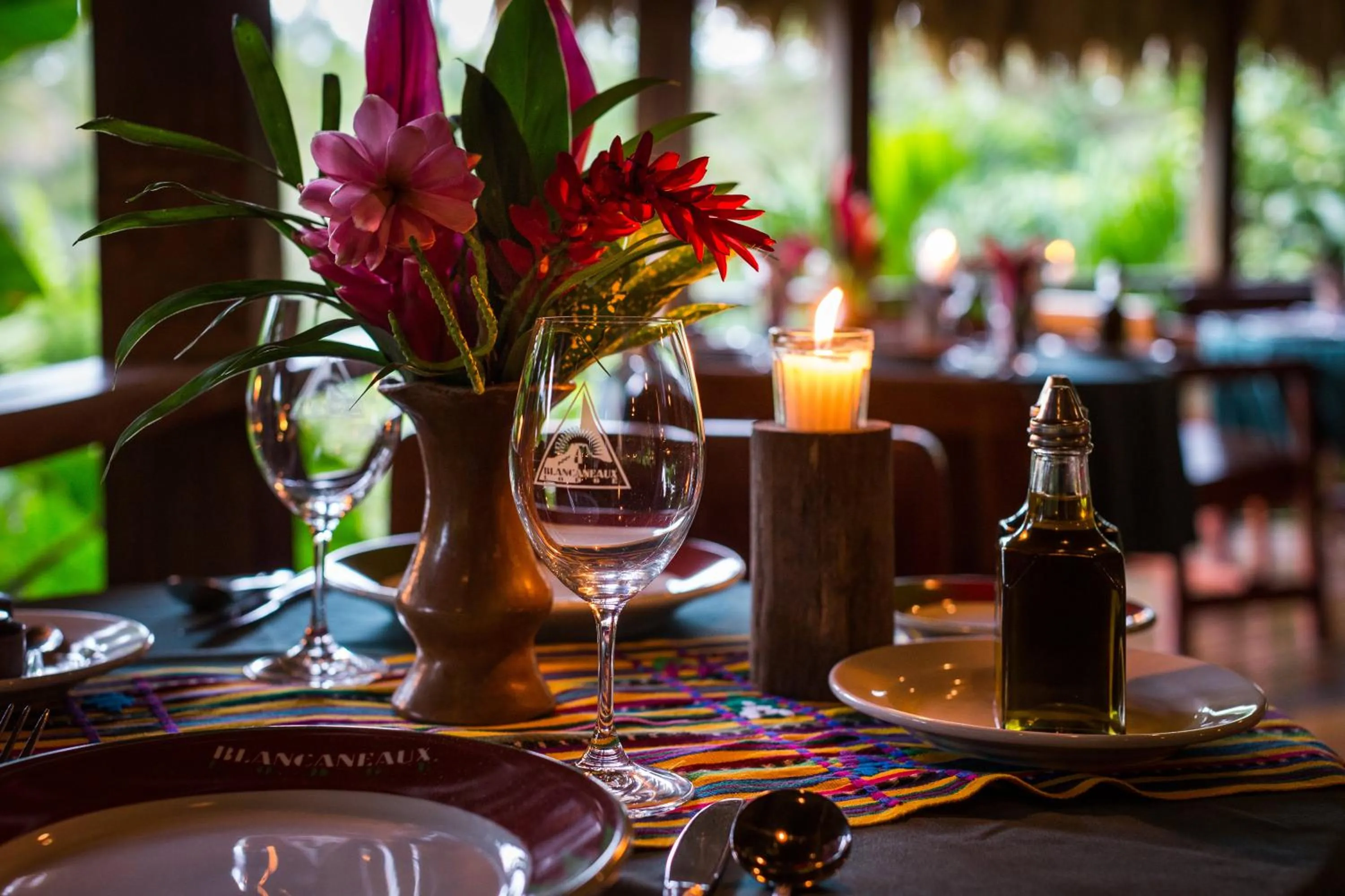 Restaurant/places to eat in Blancaneaux Lodge by Francis Ford Coppola