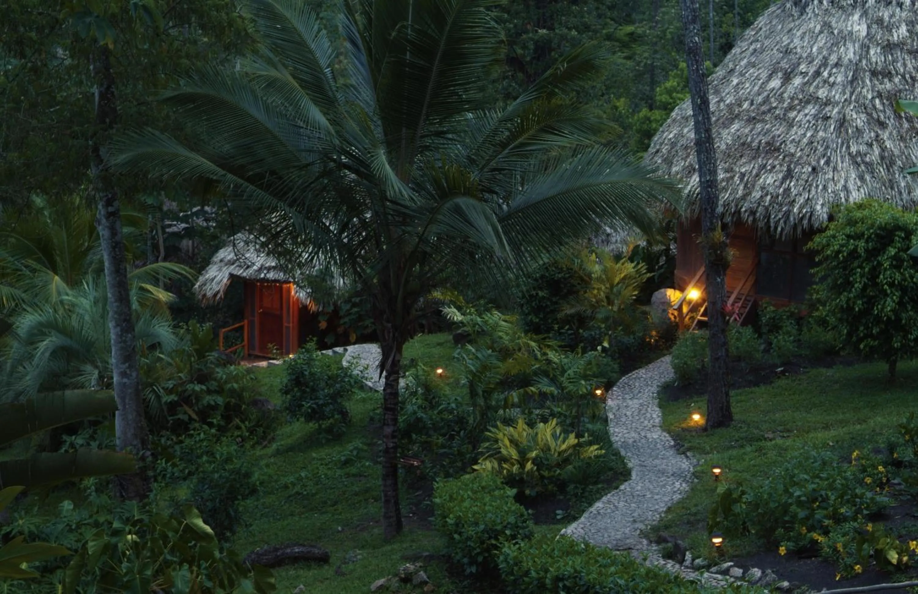 Garden view in Blancaneaux Lodge by Francis Ford Coppola