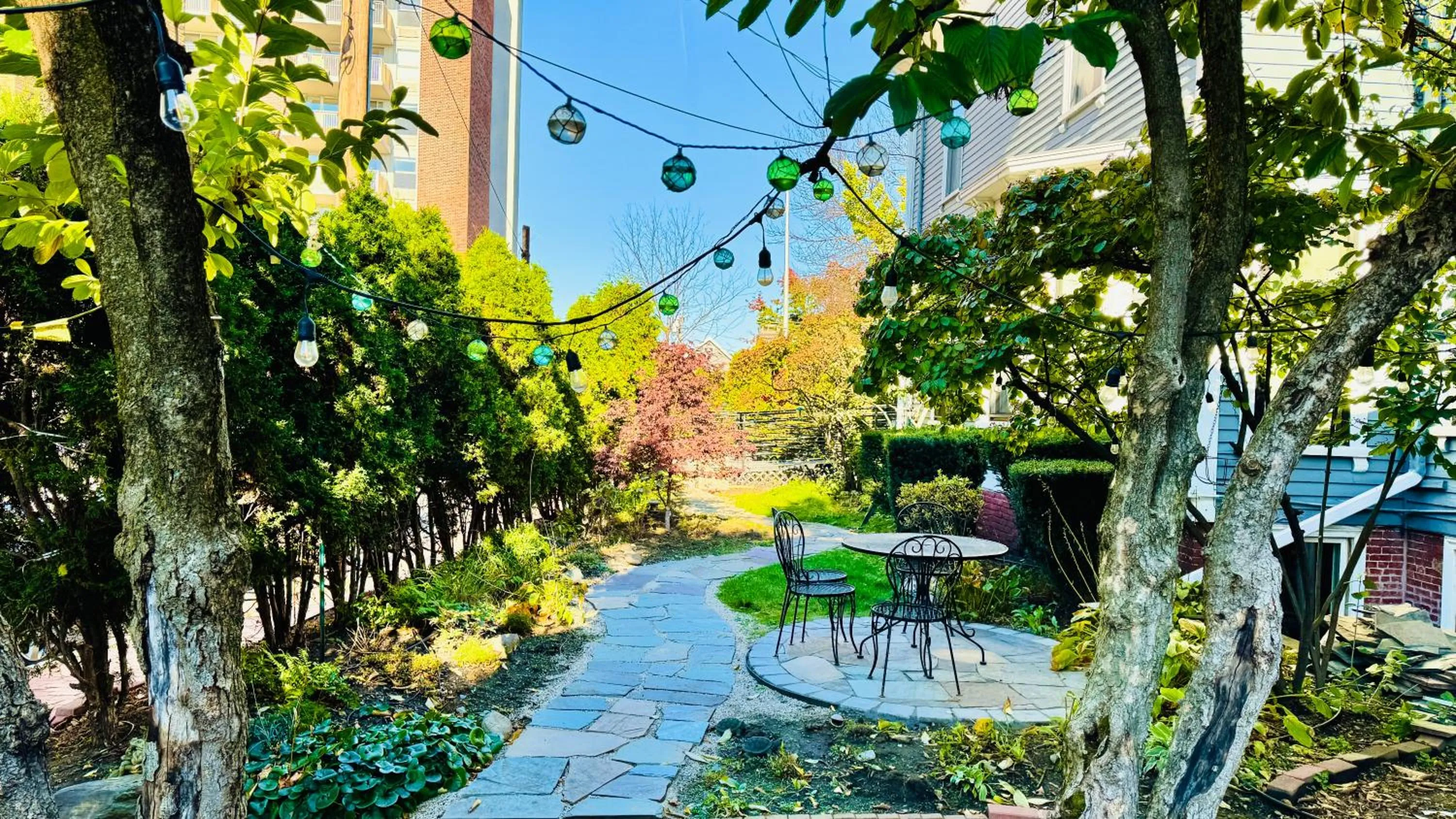 Garden in Ginkgo House on Harvard