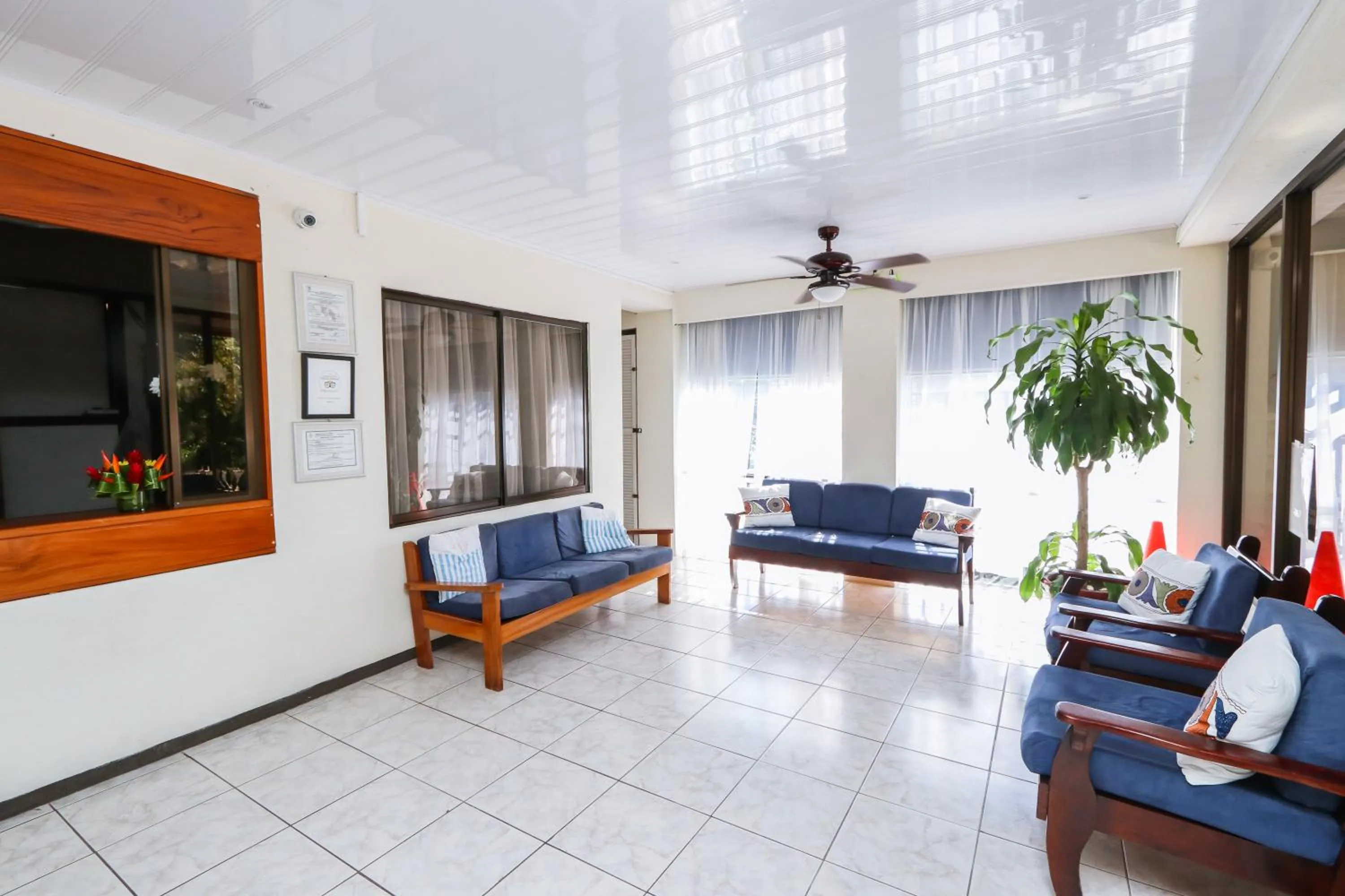 Living room in Hotel Flor Blanca
