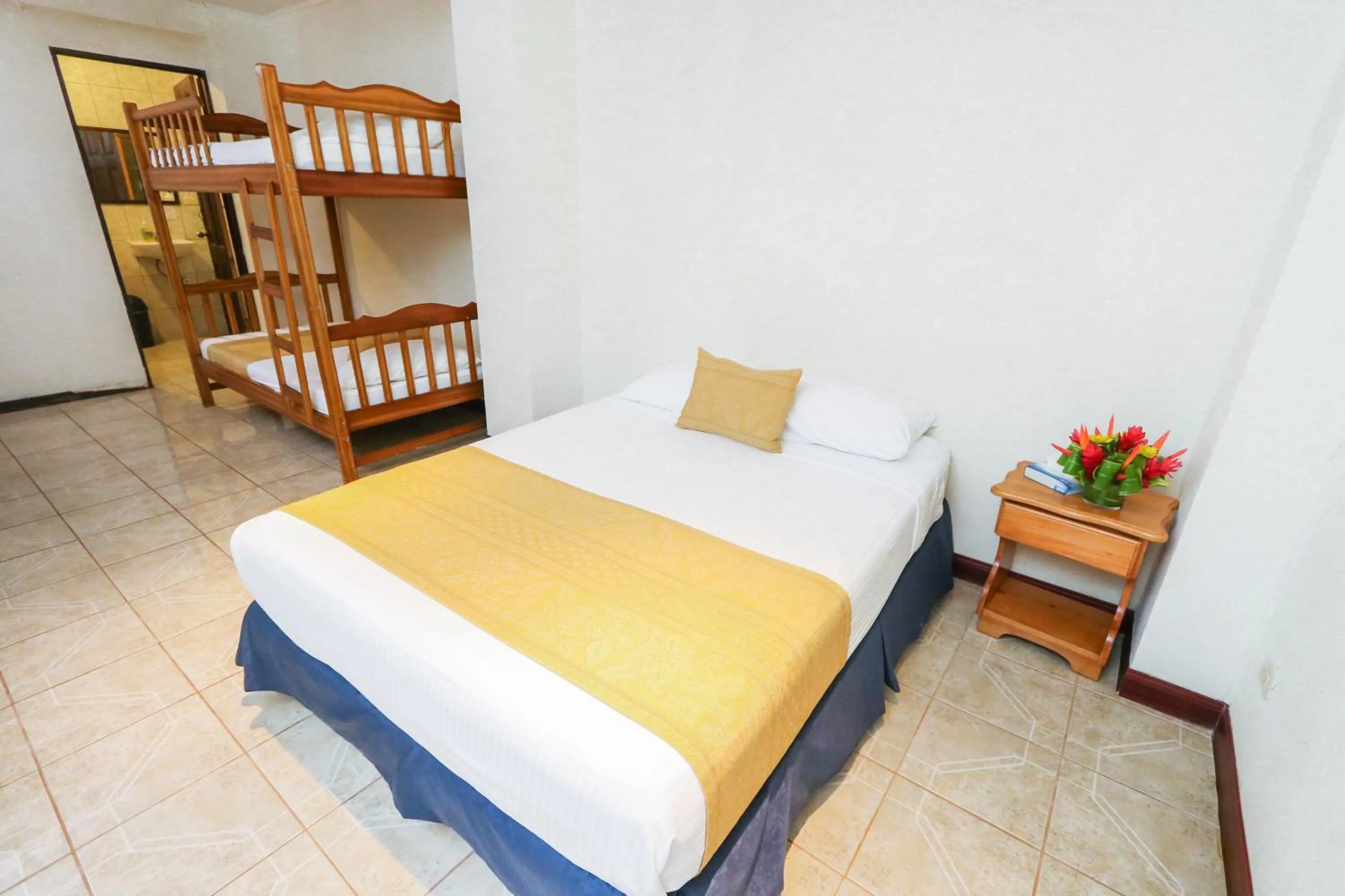 Bed in Hotel Flor Blanca