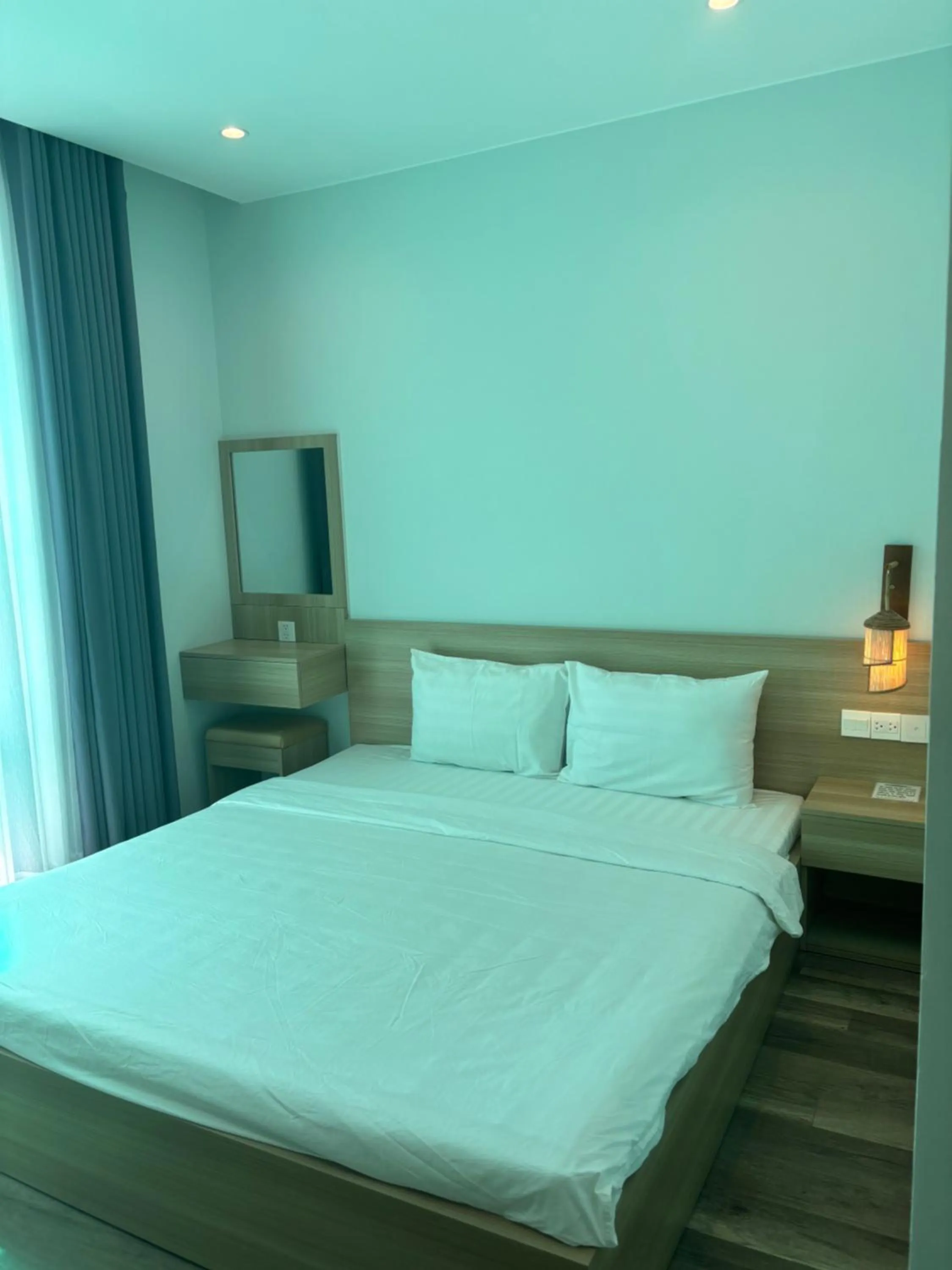 Bed in Green Inn Phu Quoc Hotel