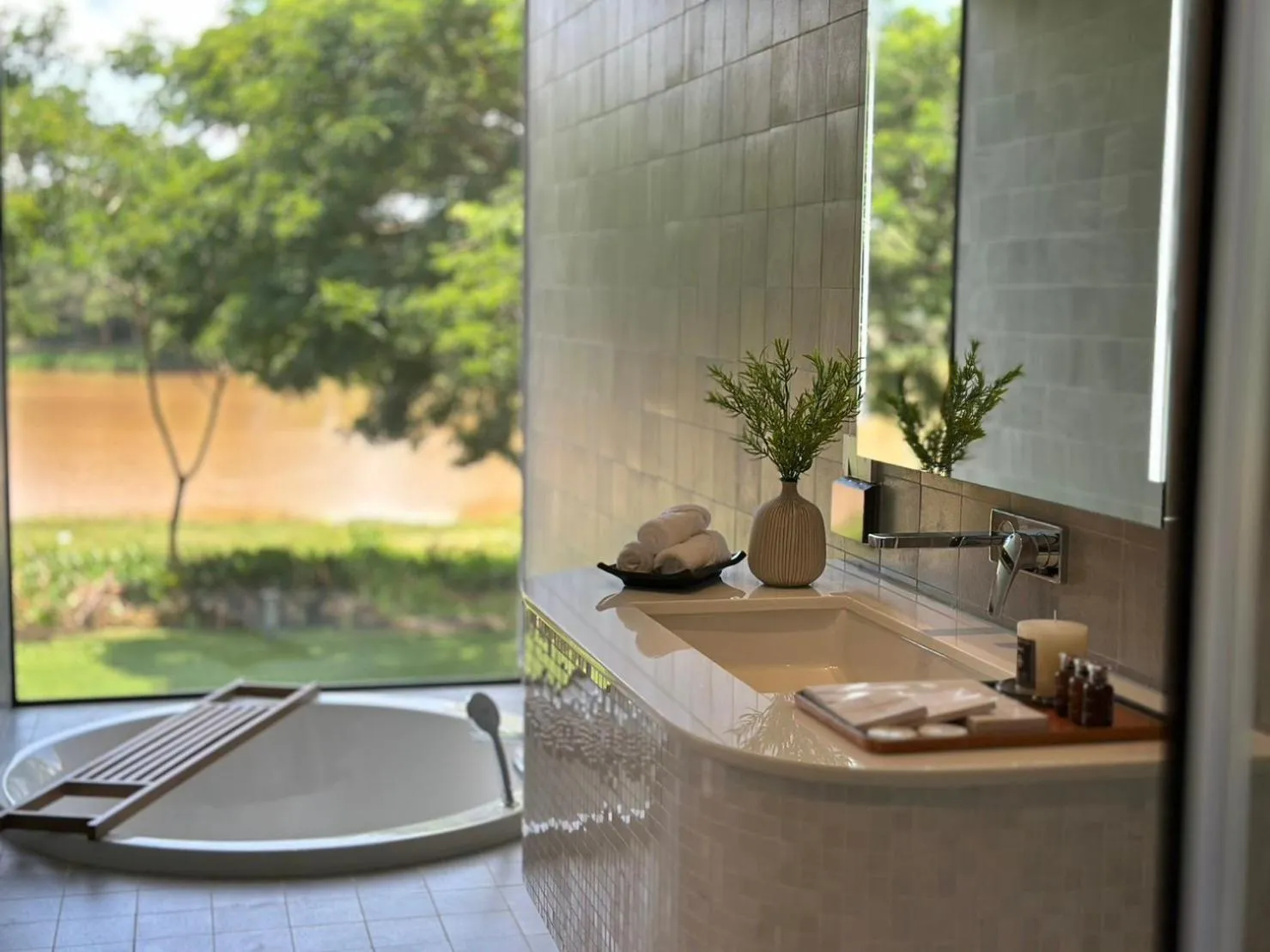 River view in Riva Vista Riverfront Resort Chiang Rai