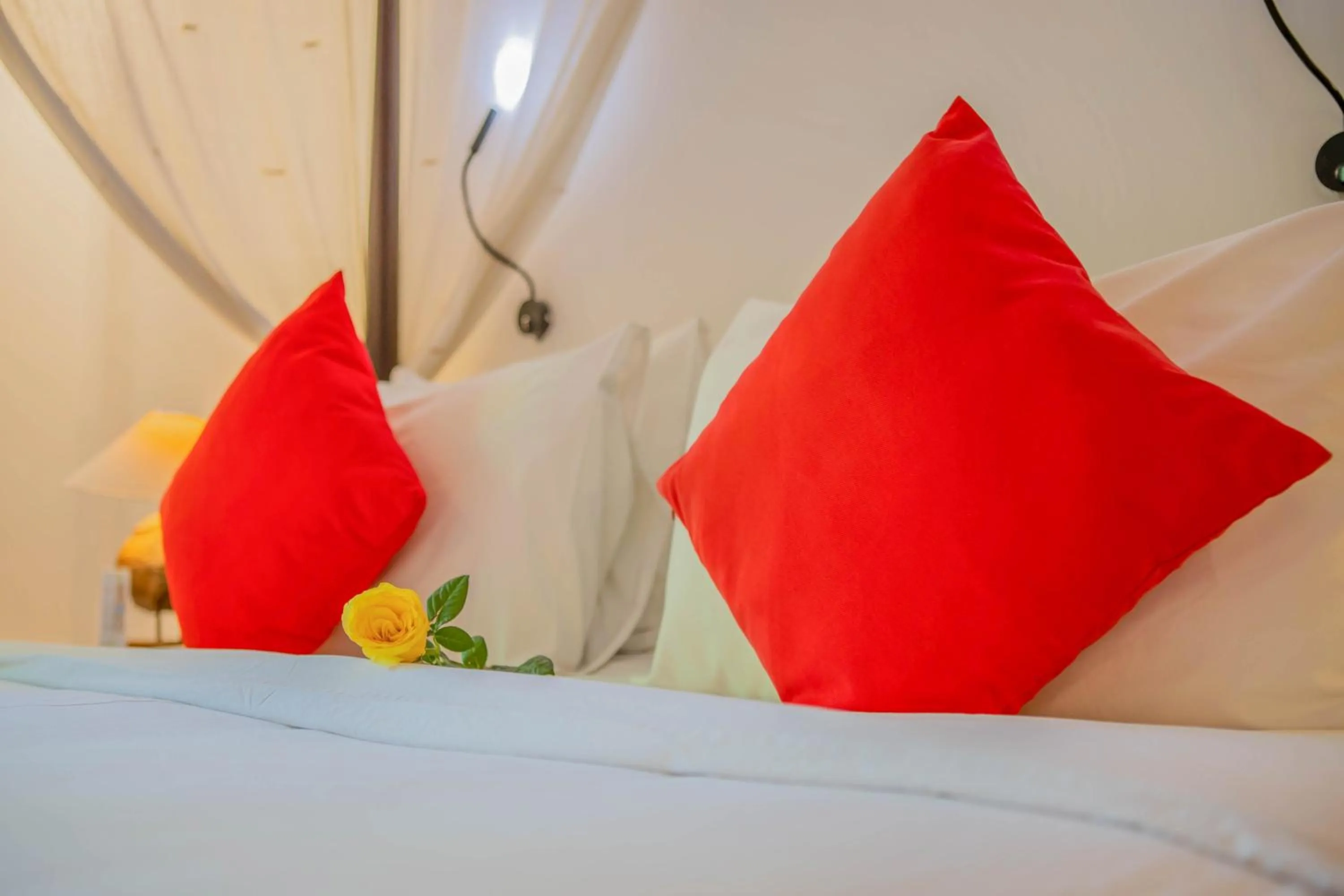 Bed in La Rose Suites