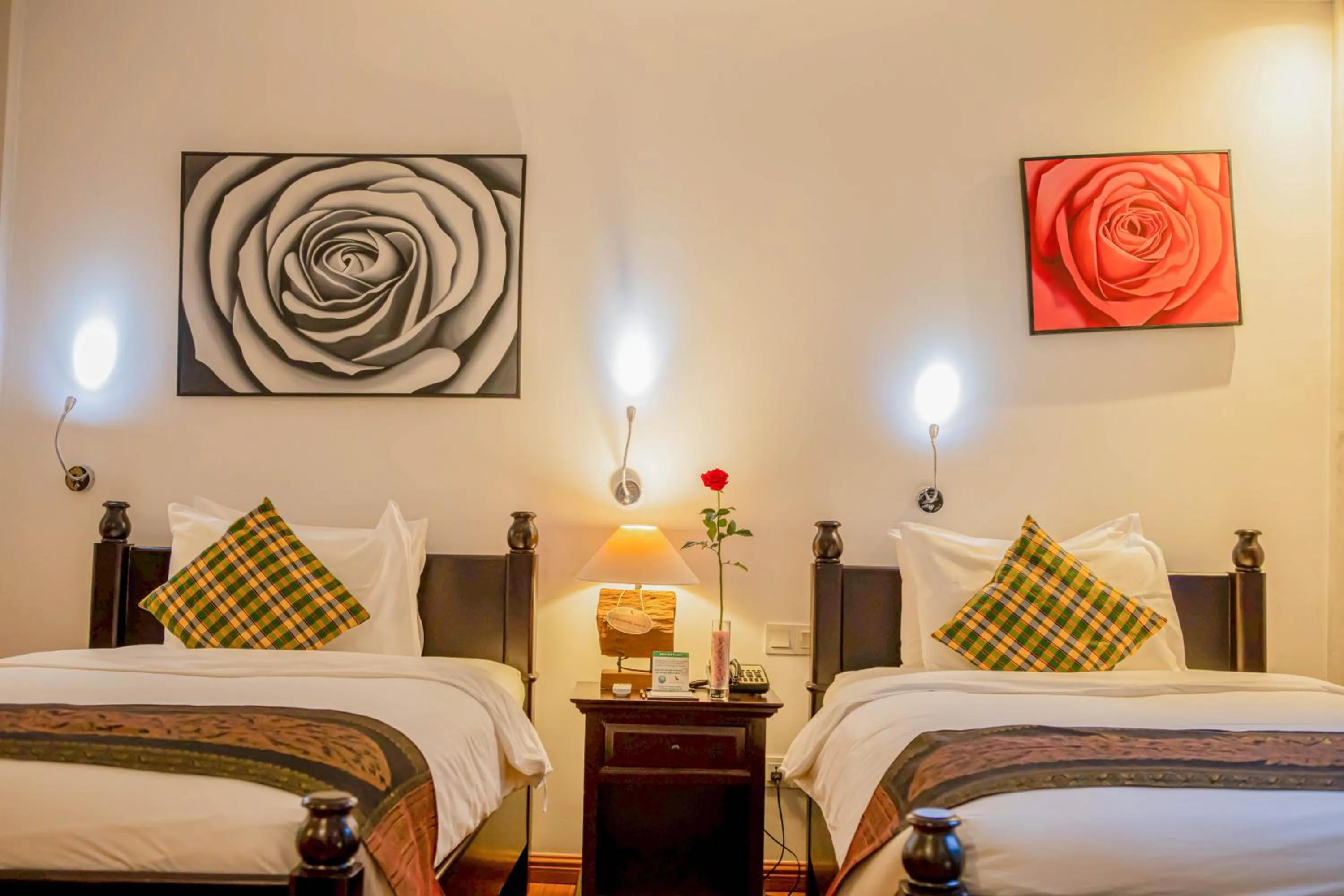 Bed in La Rose Suites