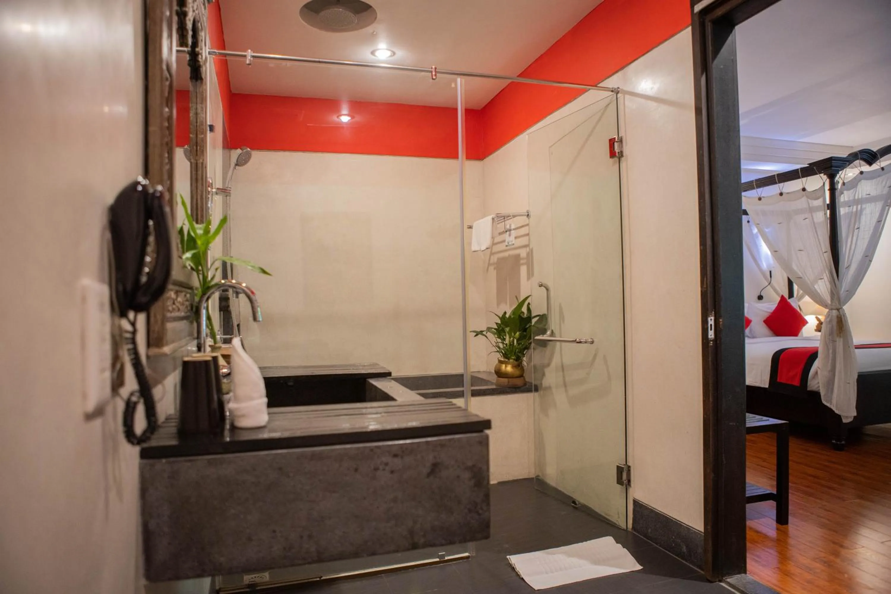 Shower in La Rose Suites