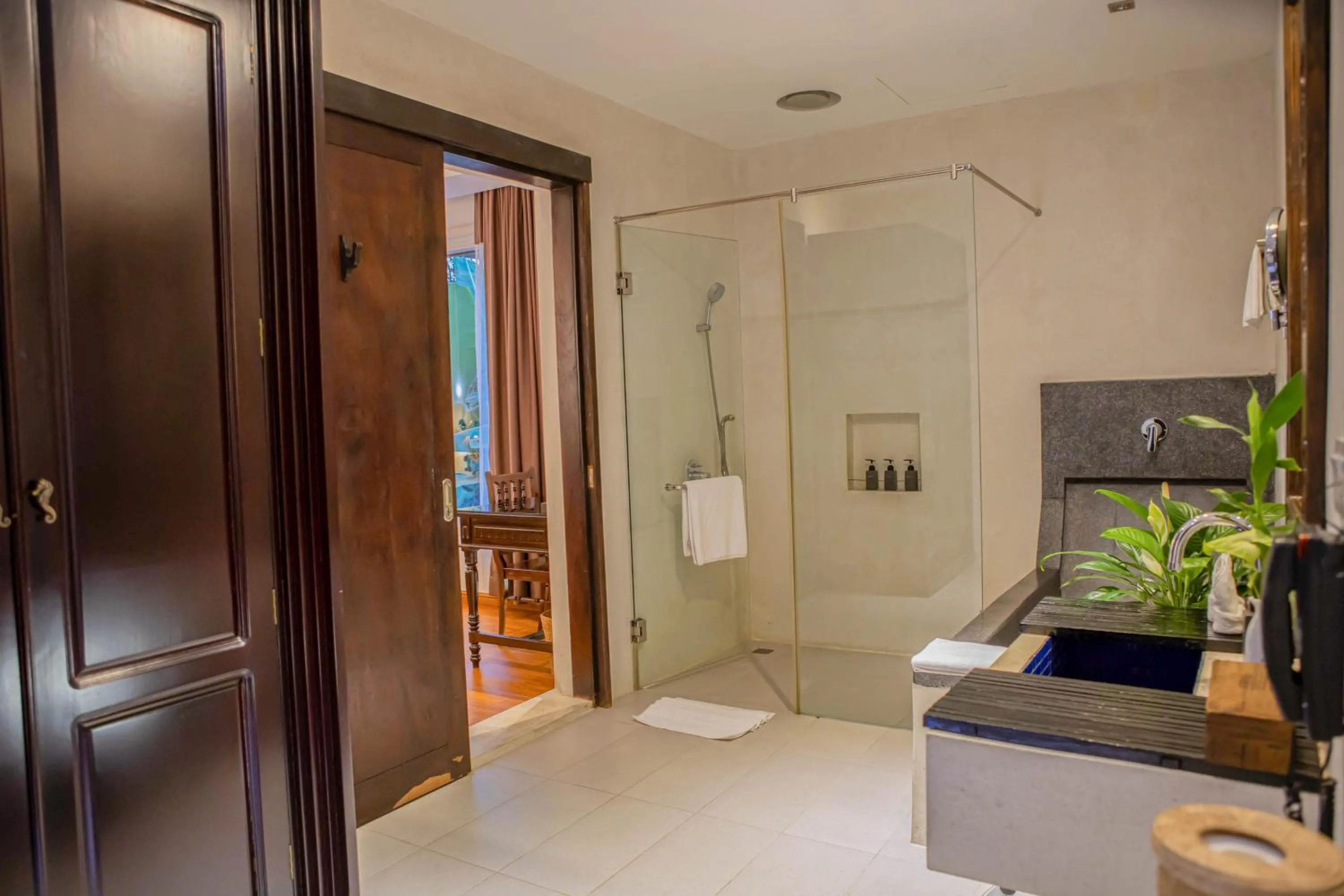 Shower in La Rose Suites