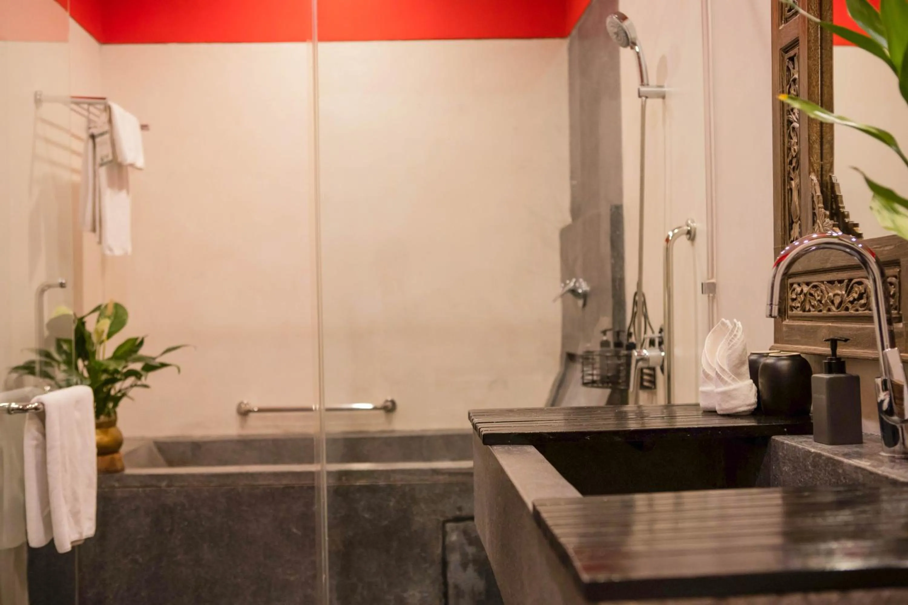 Shower in La Rose Suites