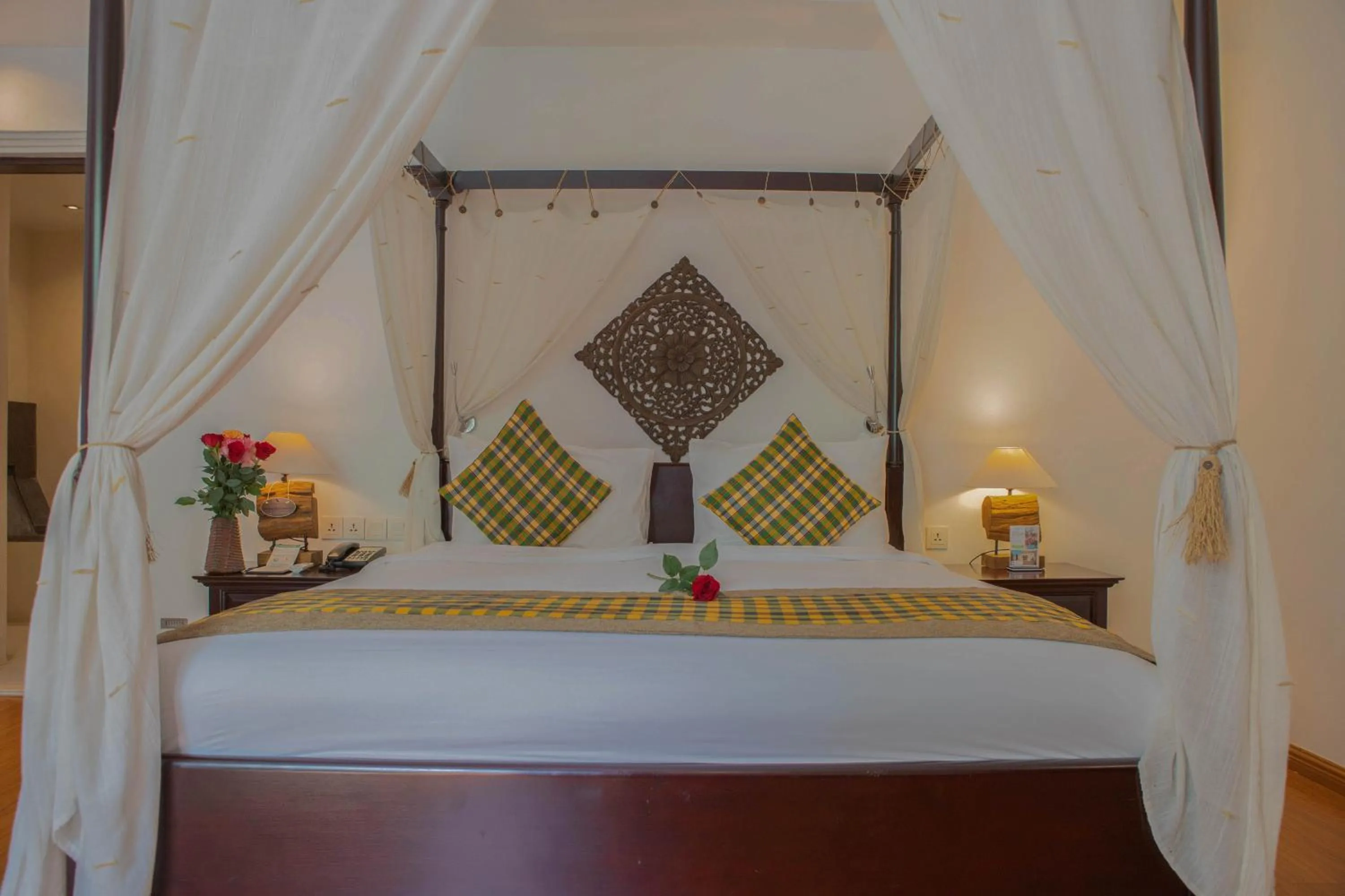 Bed in La Rose Suites