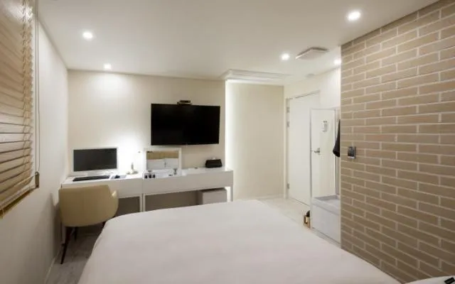 Bed in Hotel Yaja Gwangalli