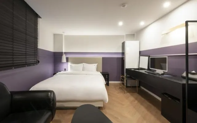 Bed in Hotel Yaja Gwangalli