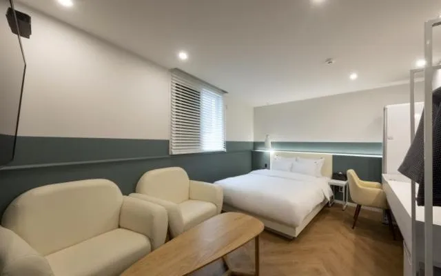 Bed in Hotel Yaja Gwangalli