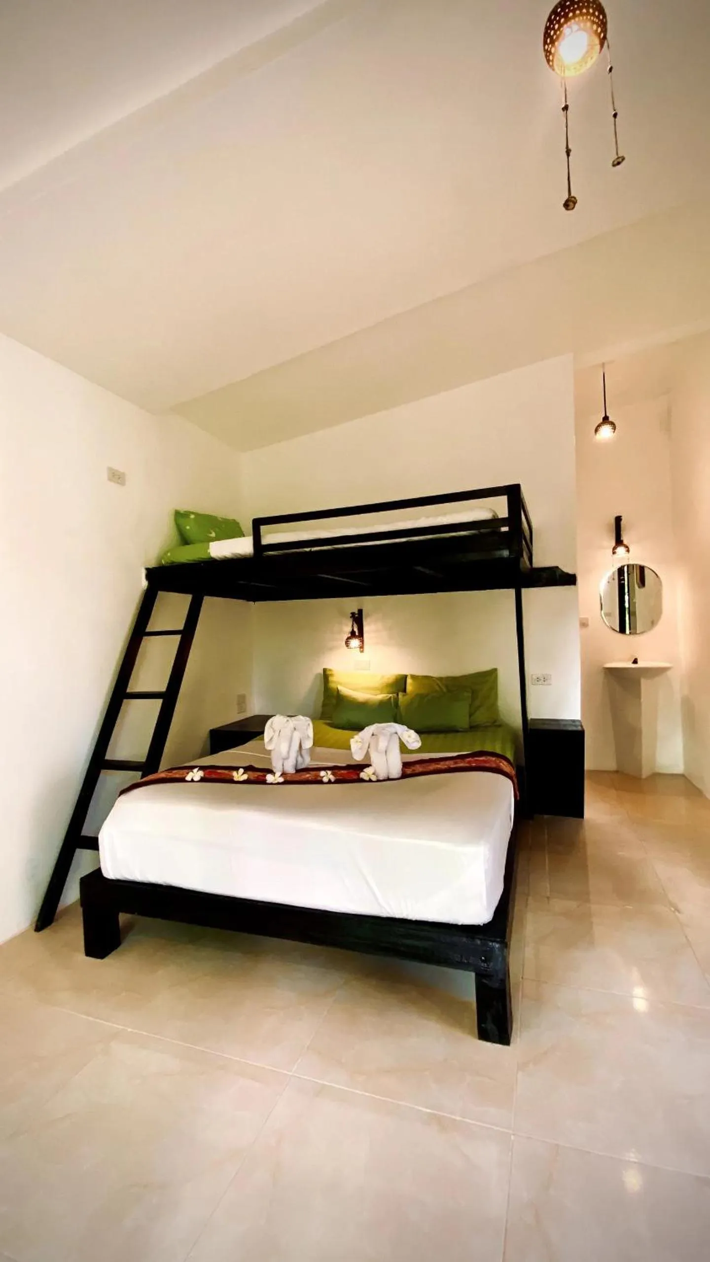 Bed in Leaf House Bungalows SHA PLUS approved