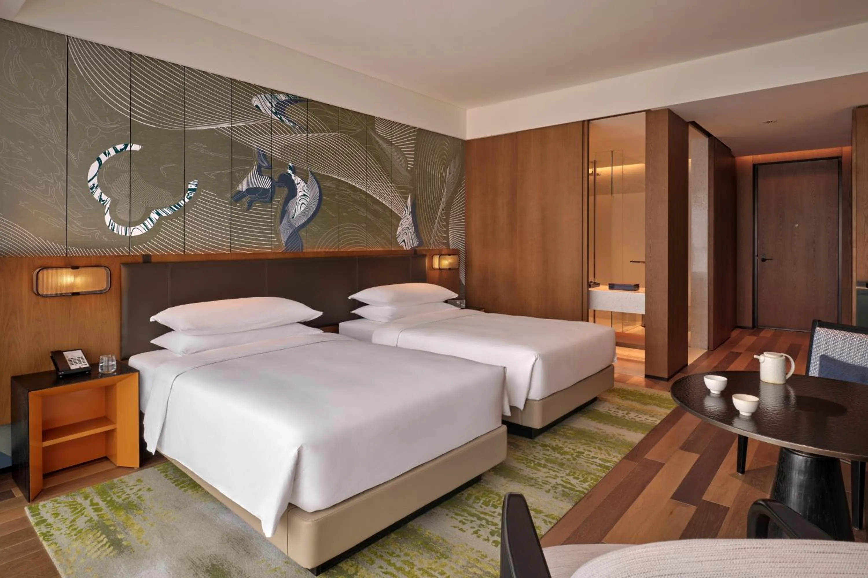 Seating area, Bed in Hyatt Centric Gaoxin Xi'An