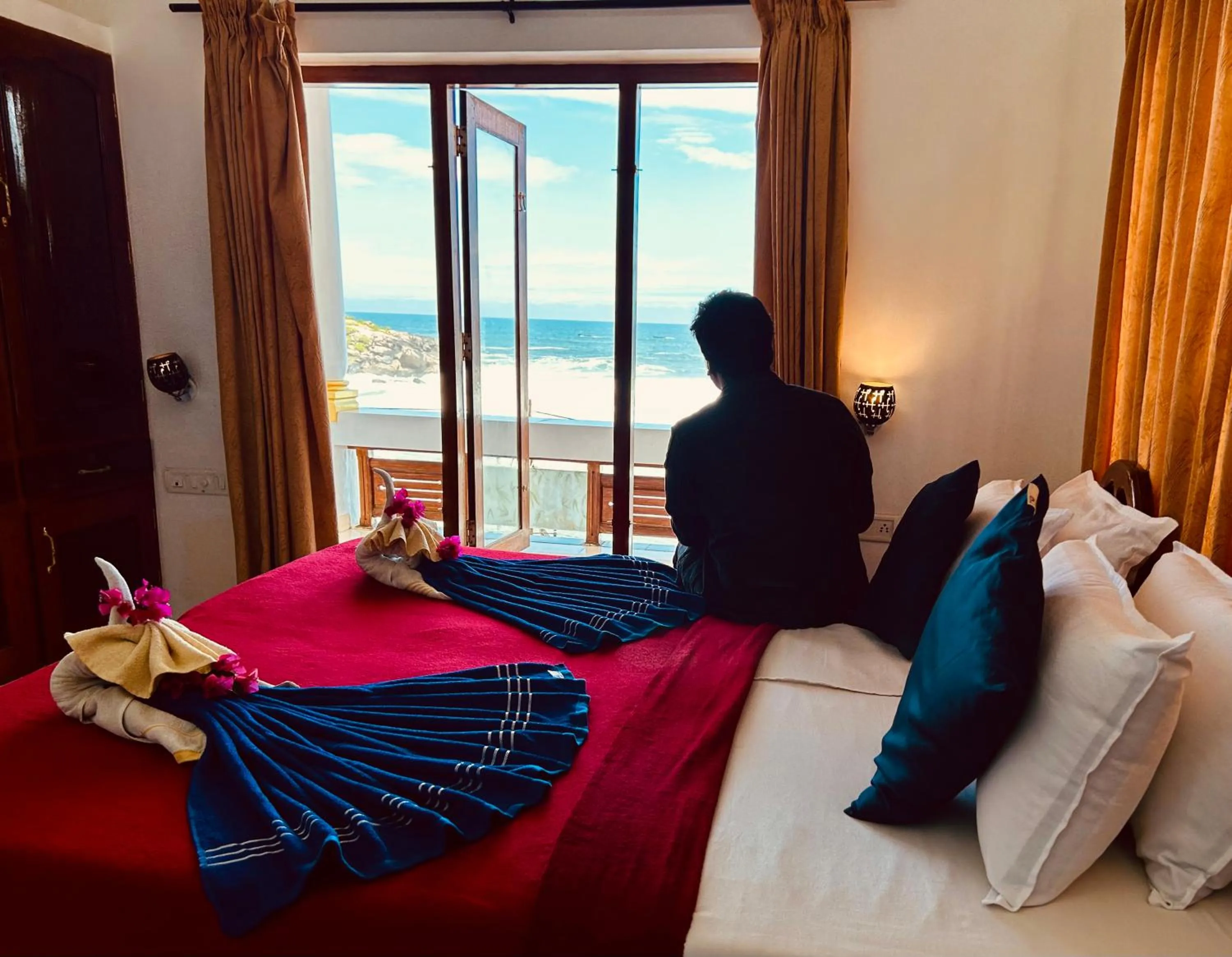 Bed in Hotel Sea View Palace - the beach hotel