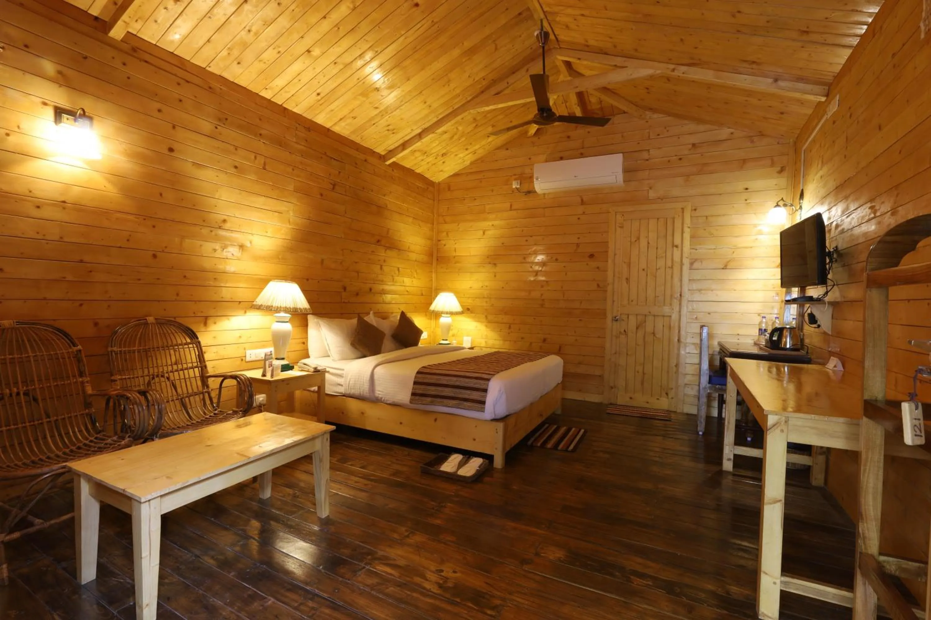 Bed in Lotus an Eco Resort Konark