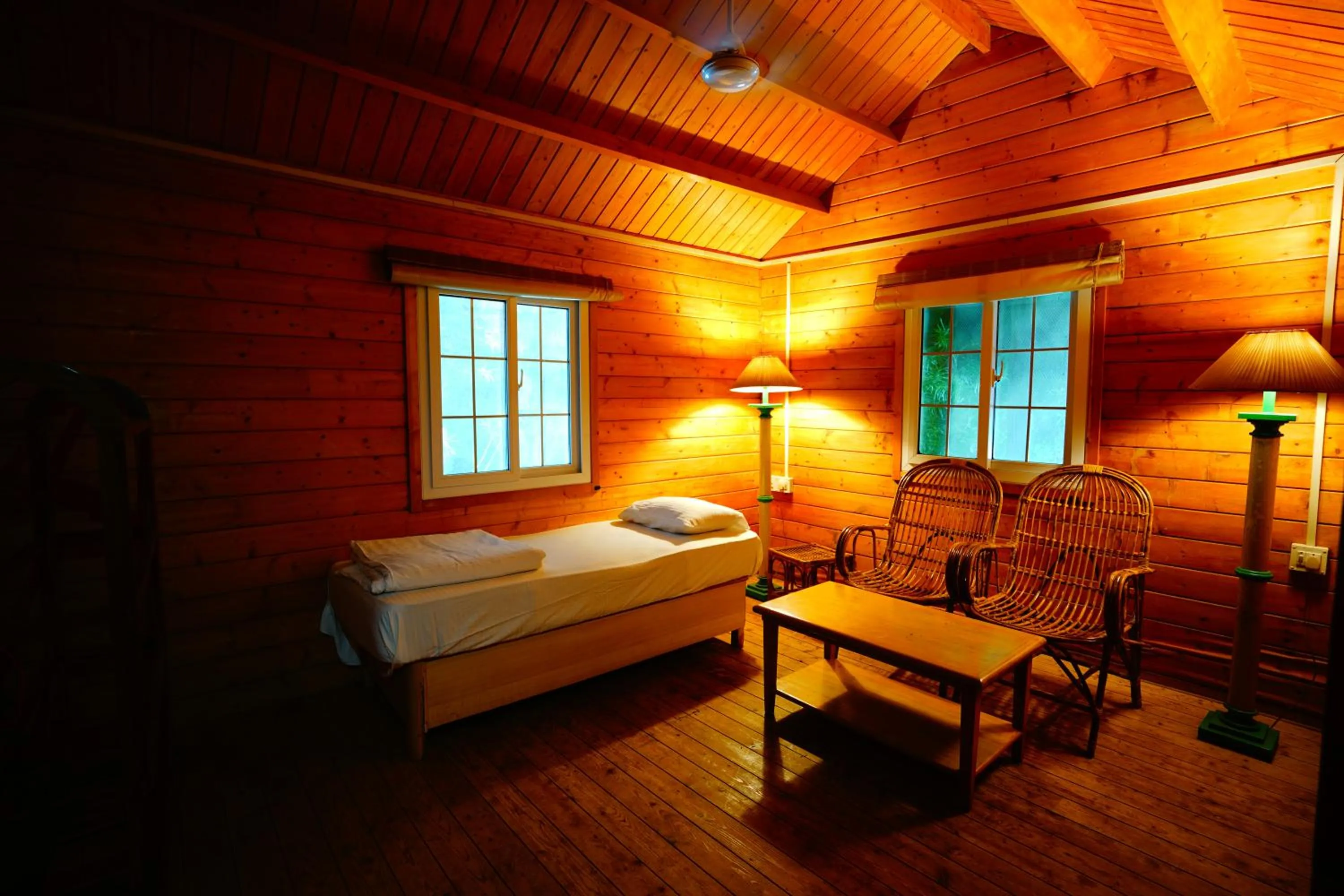 Bed in Lotus an Eco Resort Konark