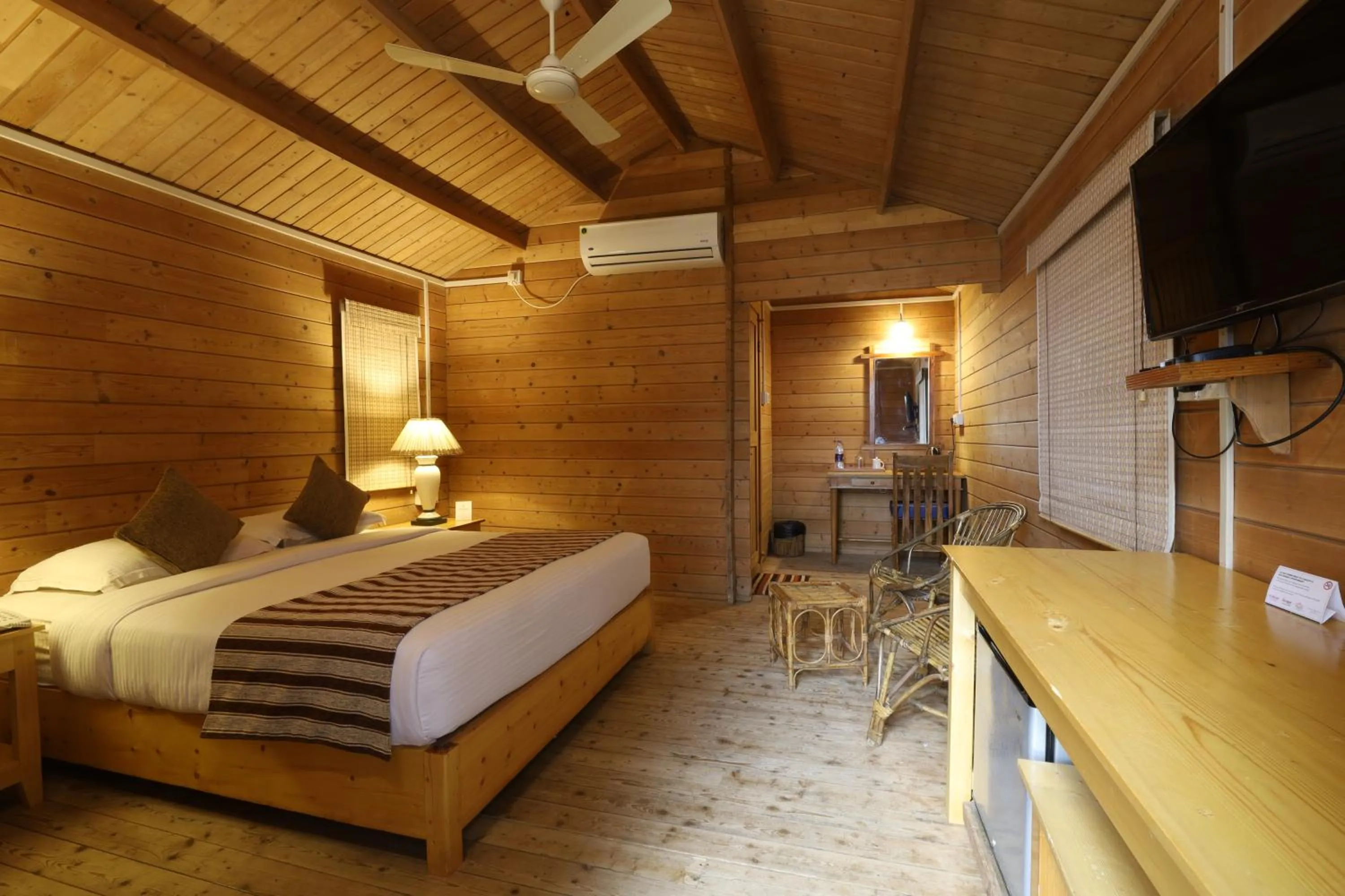 Bed in Lotus an Eco Resort Konark