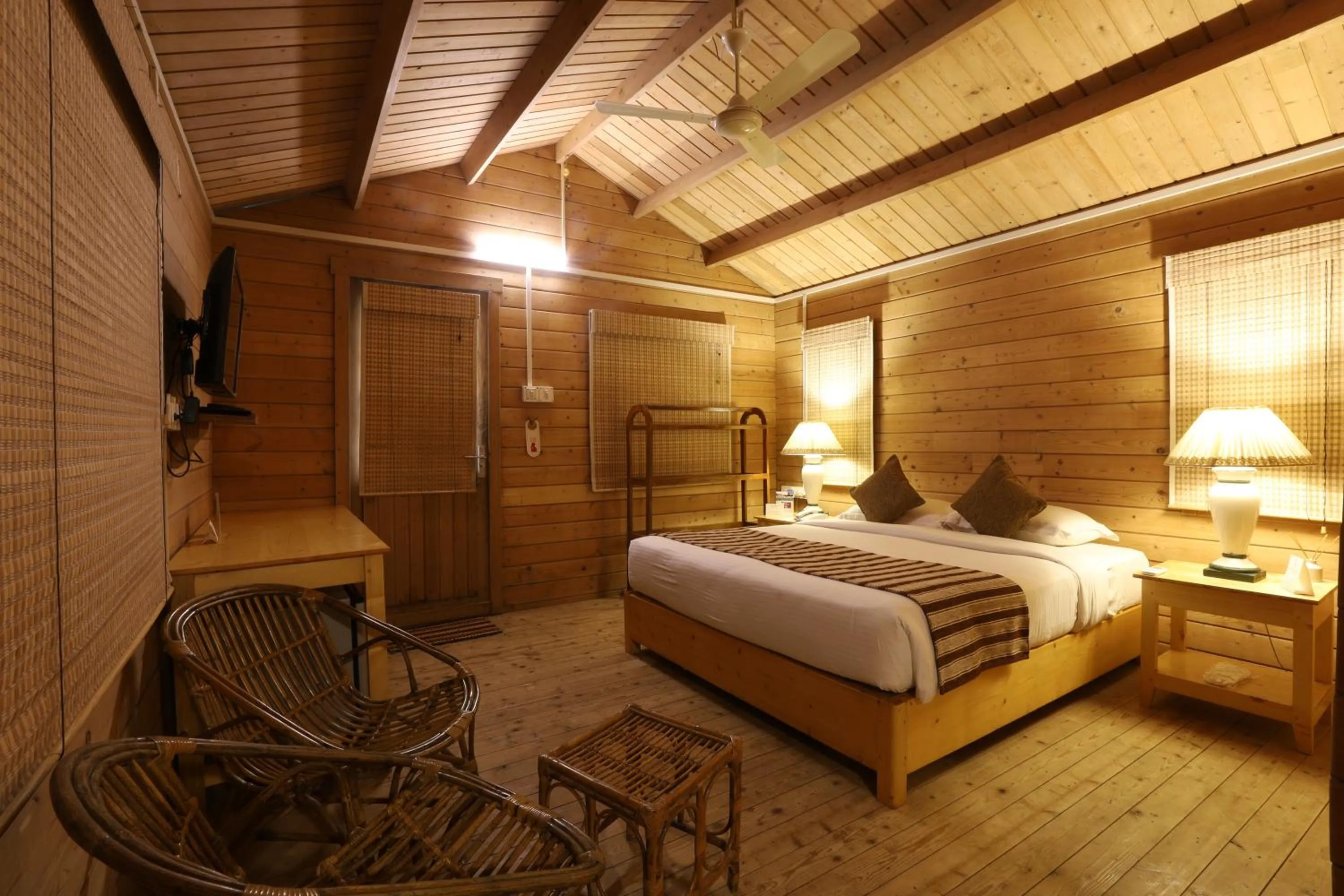 Bed in Lotus an Eco Resort Konark