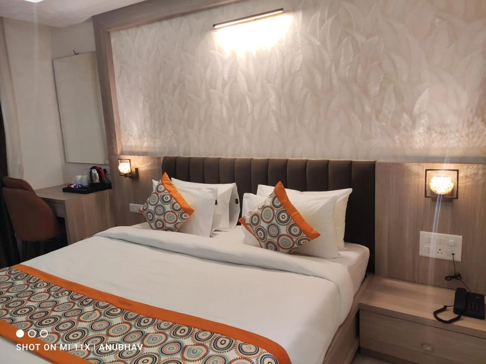 Bed in Hotel Golden Petals