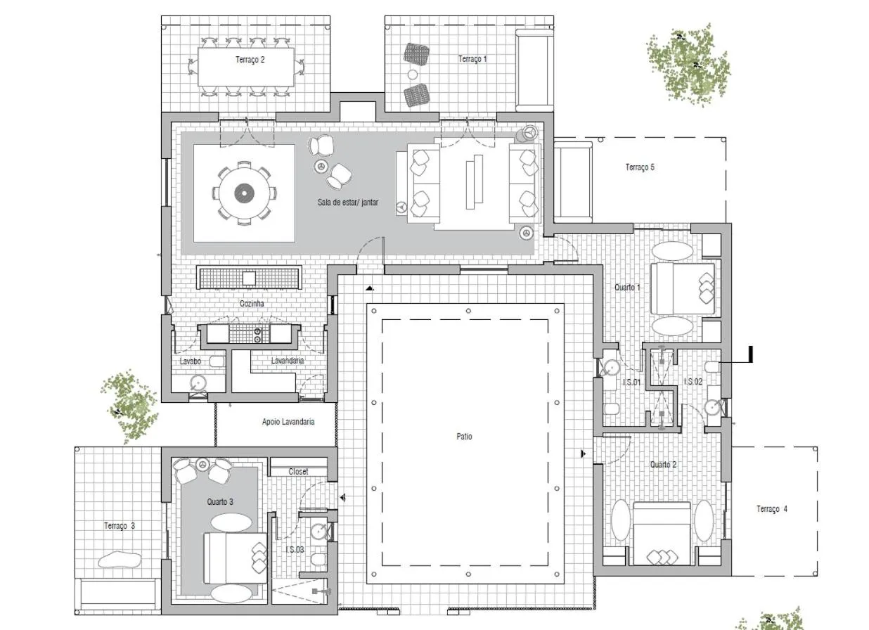 Floor plan in Independente Comporta