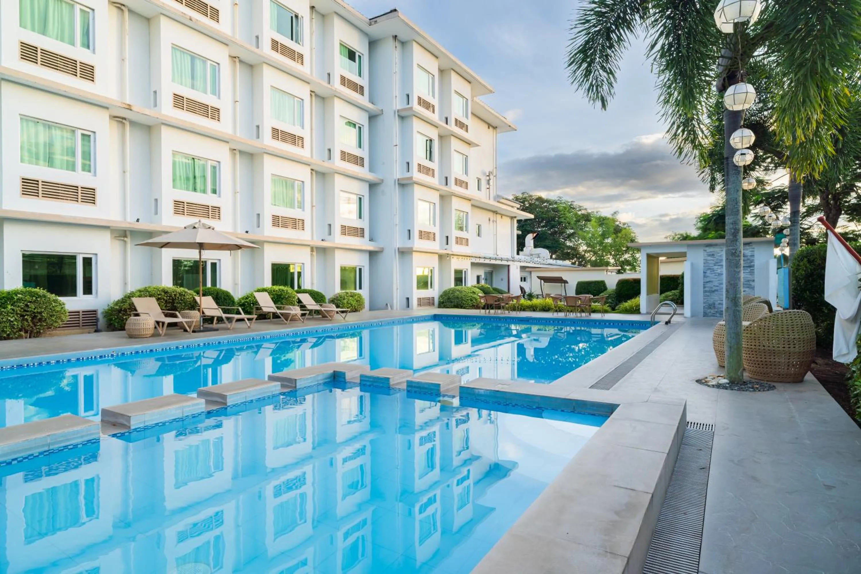 Swimming pool in Microtel by Wyndham South Forbes near Nuvali