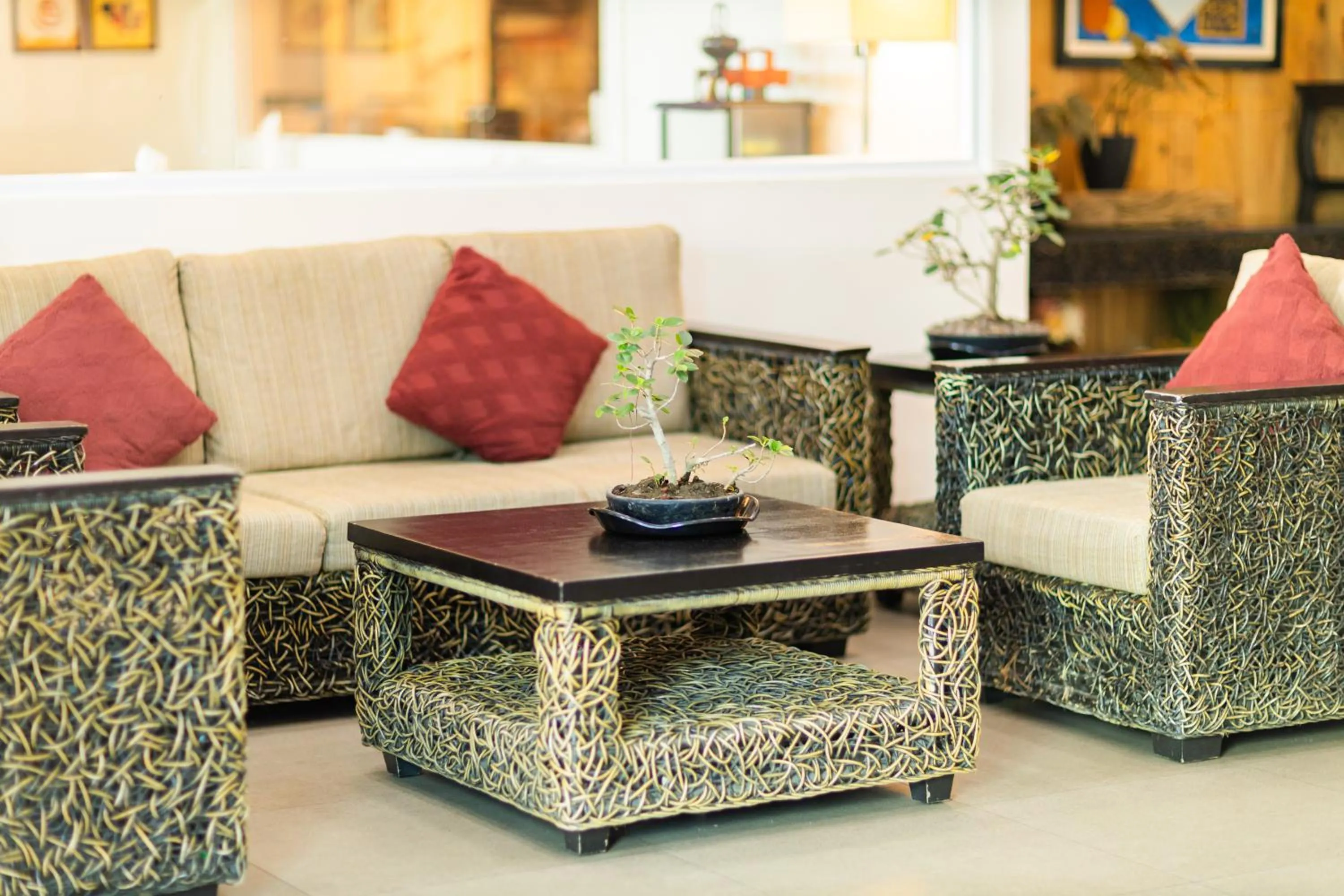 Lobby or reception in Microtel by Wyndham South Forbes near Nuvali