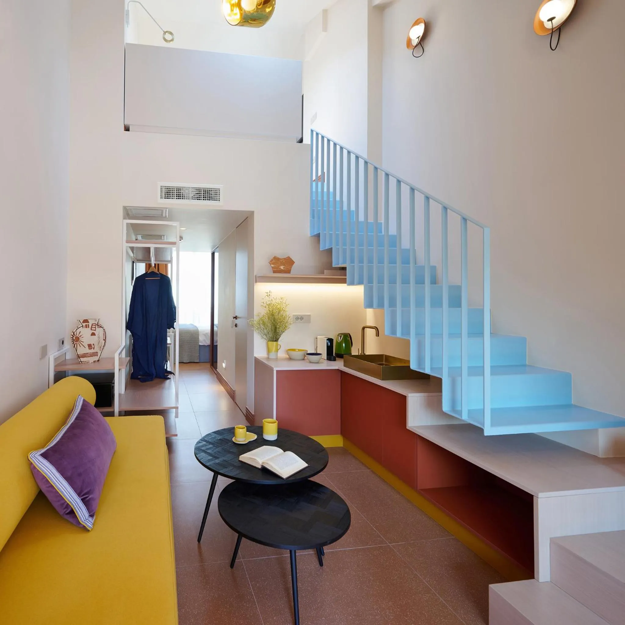 Living room in LOOM ATHENS